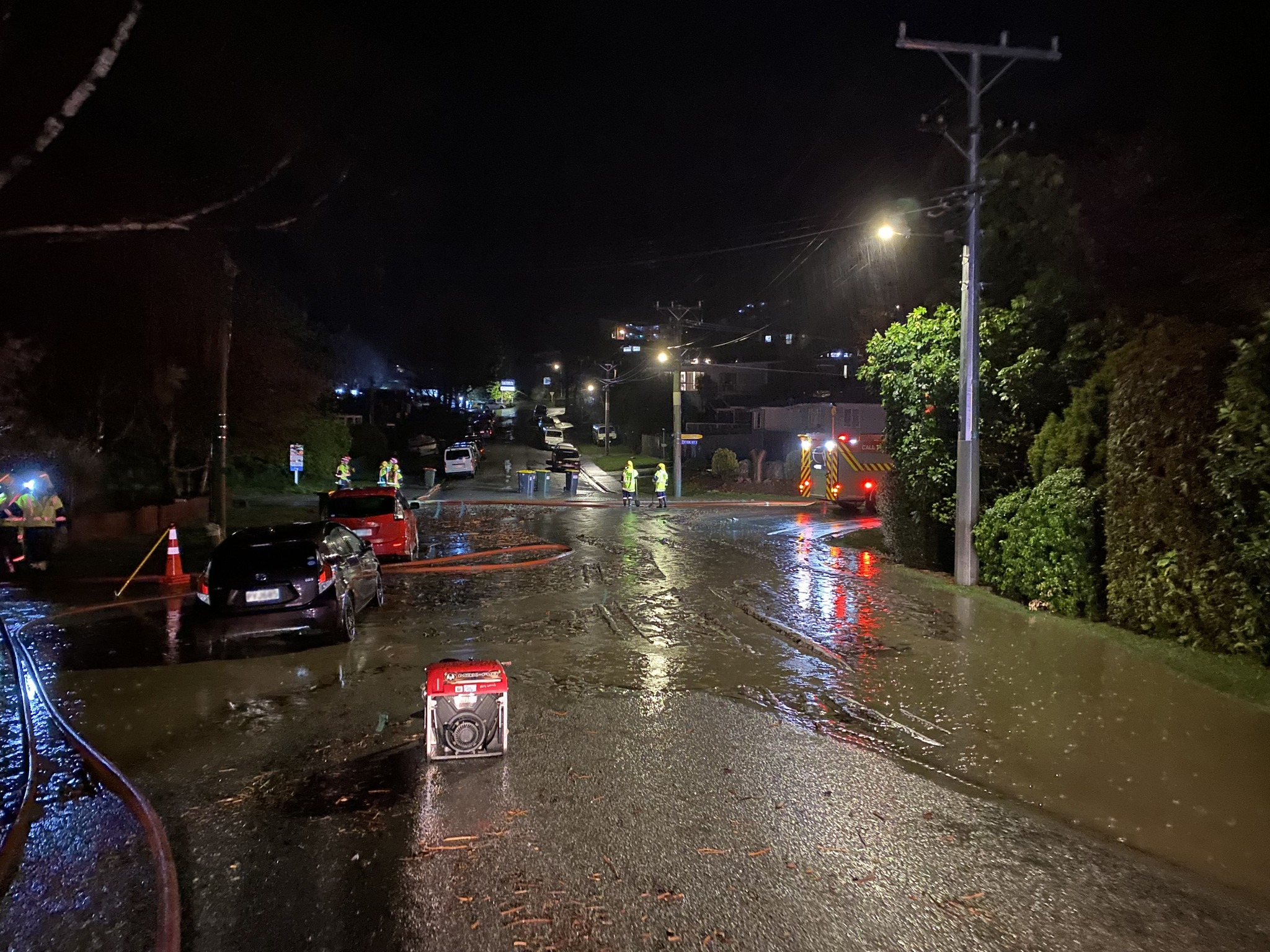 Queenstown is in a state of emergency following flooding and debris threatening properties overnight. Supplied / Queenstown Lakes District Council