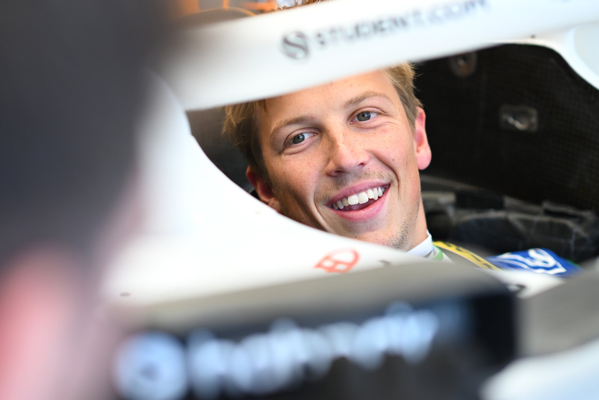 Liam Lawson was the only driver to start on soft tyres at Monza. Photo / Red Bull