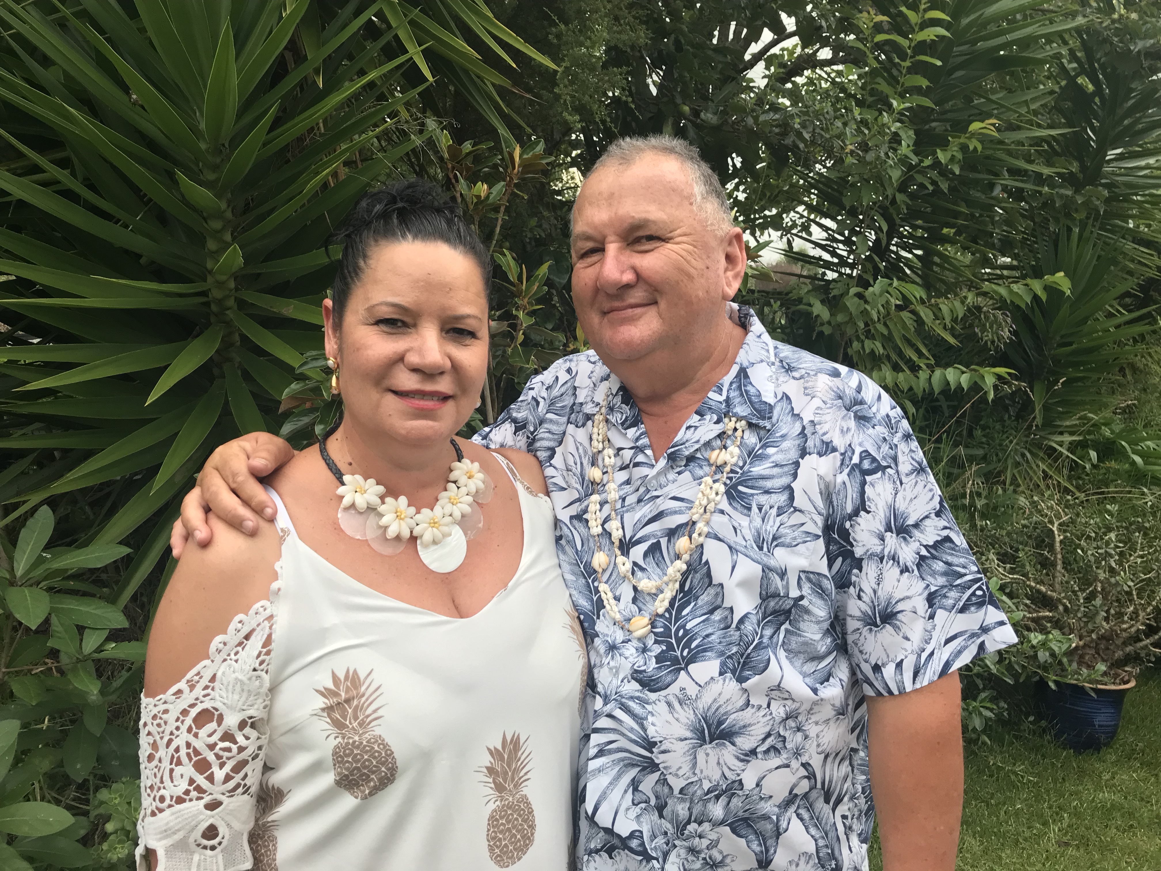 Shane and Dot Jones during the party at their Kerikeri home. Photo / Audrey Young