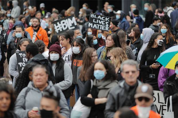 Thousands of protesters gathered in Auckland for the Black Lives Matter march. Photo / File