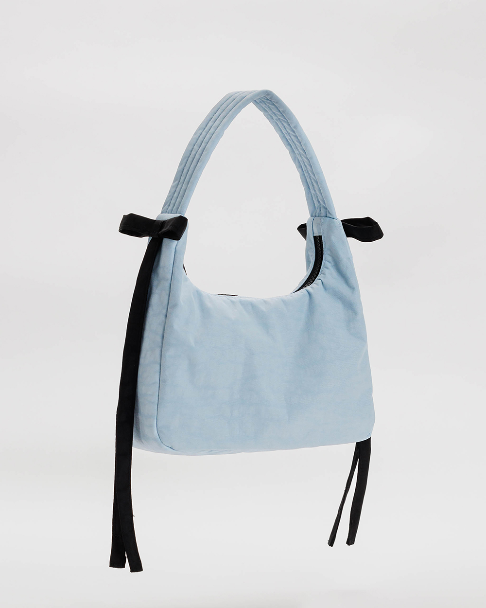 In an undated image provided via Baggu, a nylon shoulder bag from Sandy Liang's collection with Baggu. Photo / Via Baggu via The New York Times