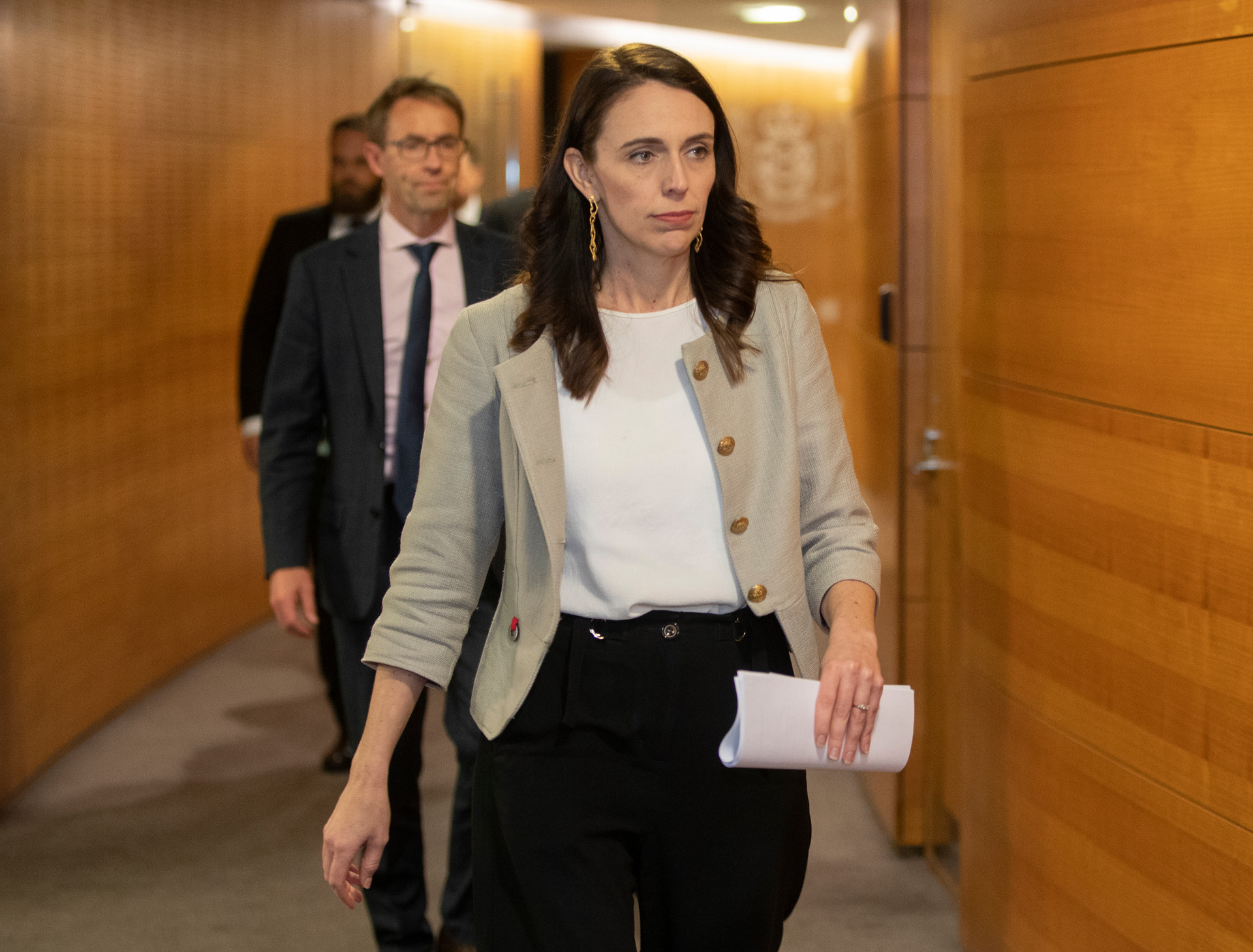 Prime Minister Jacinda Ardern wants fewer face-to-face meetings with MIQ workers to minimise risk of infections. Photo / Mark Mitchell