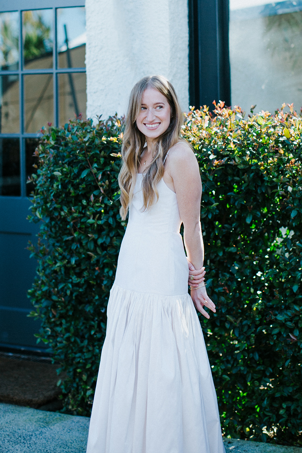 Tandi's dress was designed by Wynn Crawshaw of Wynn Hamlyn. Photo / Keryn Sweeney