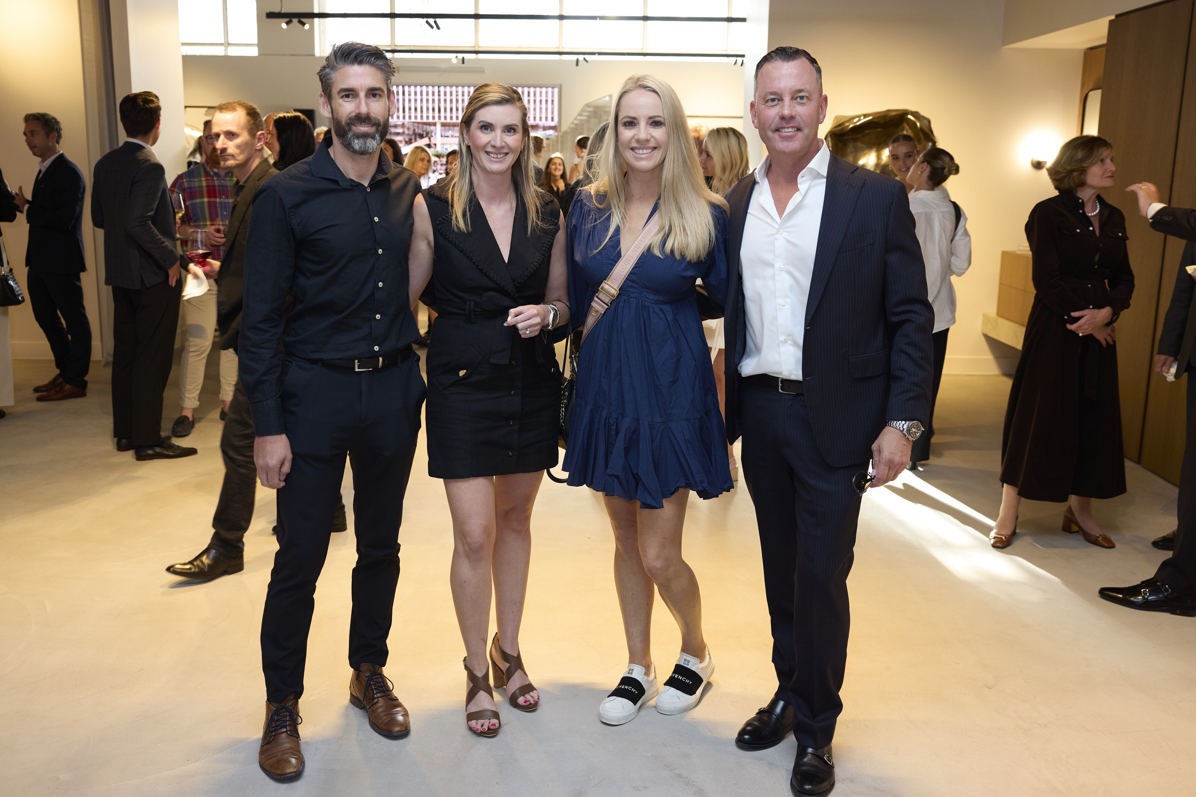 Tristan (left) and Dana Price with Jennifer and John Campbell. Photo / Anupam Singh