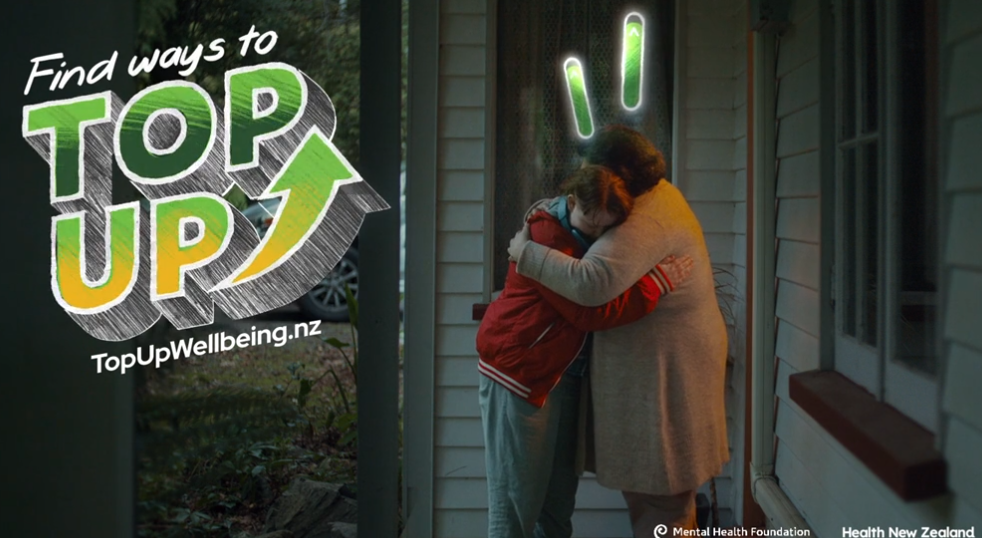 Health NZ's mental health wellbeing advertising campaign. Photo / Health NZ