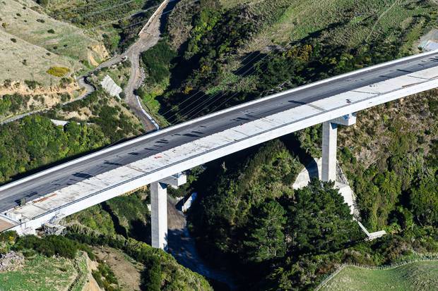 Surfacing work on bridge 20 at Cannons Creek. Photo / Supplied