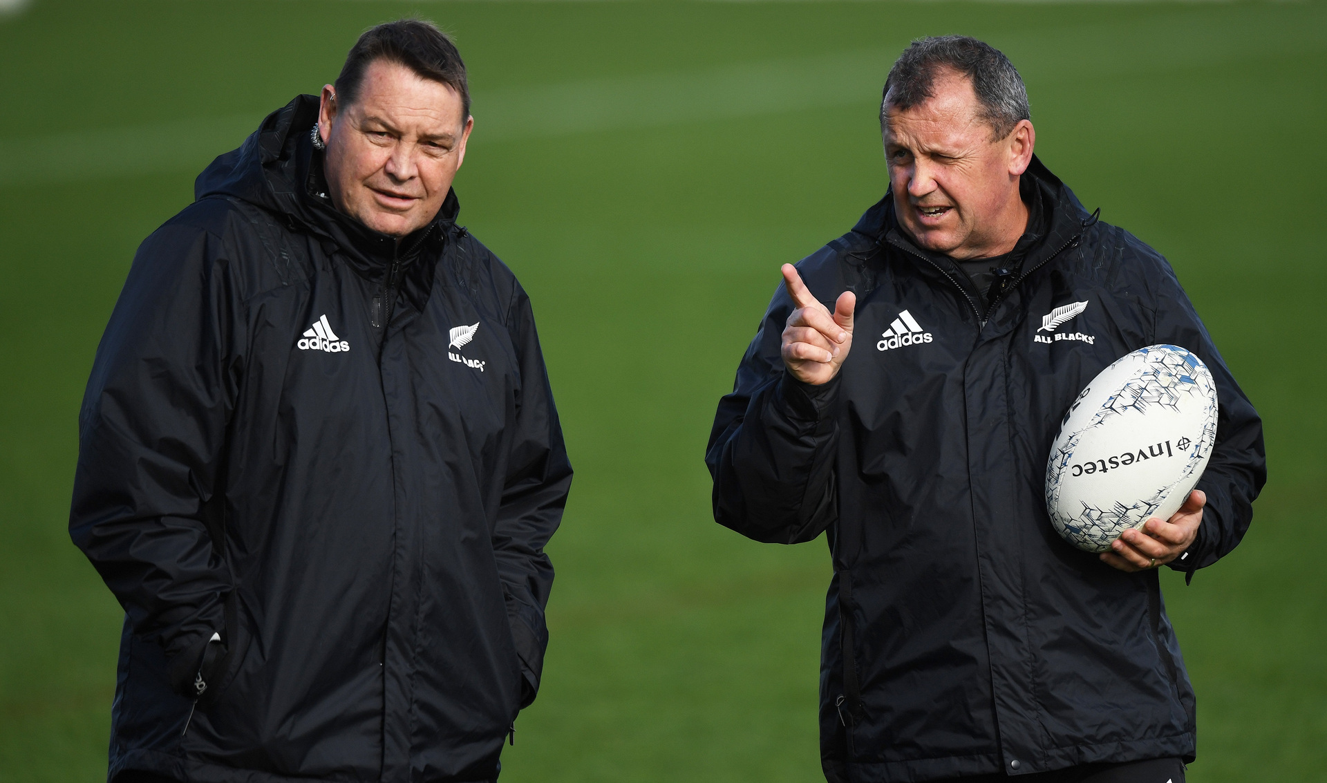 Steve Hansen and Ian Foster. Photo / Andrew Cornaga, Photosport