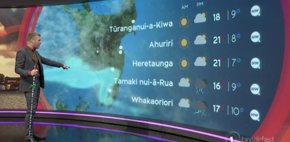 Matty McLean stumbled over a pronunciation. Photo / TVNZ