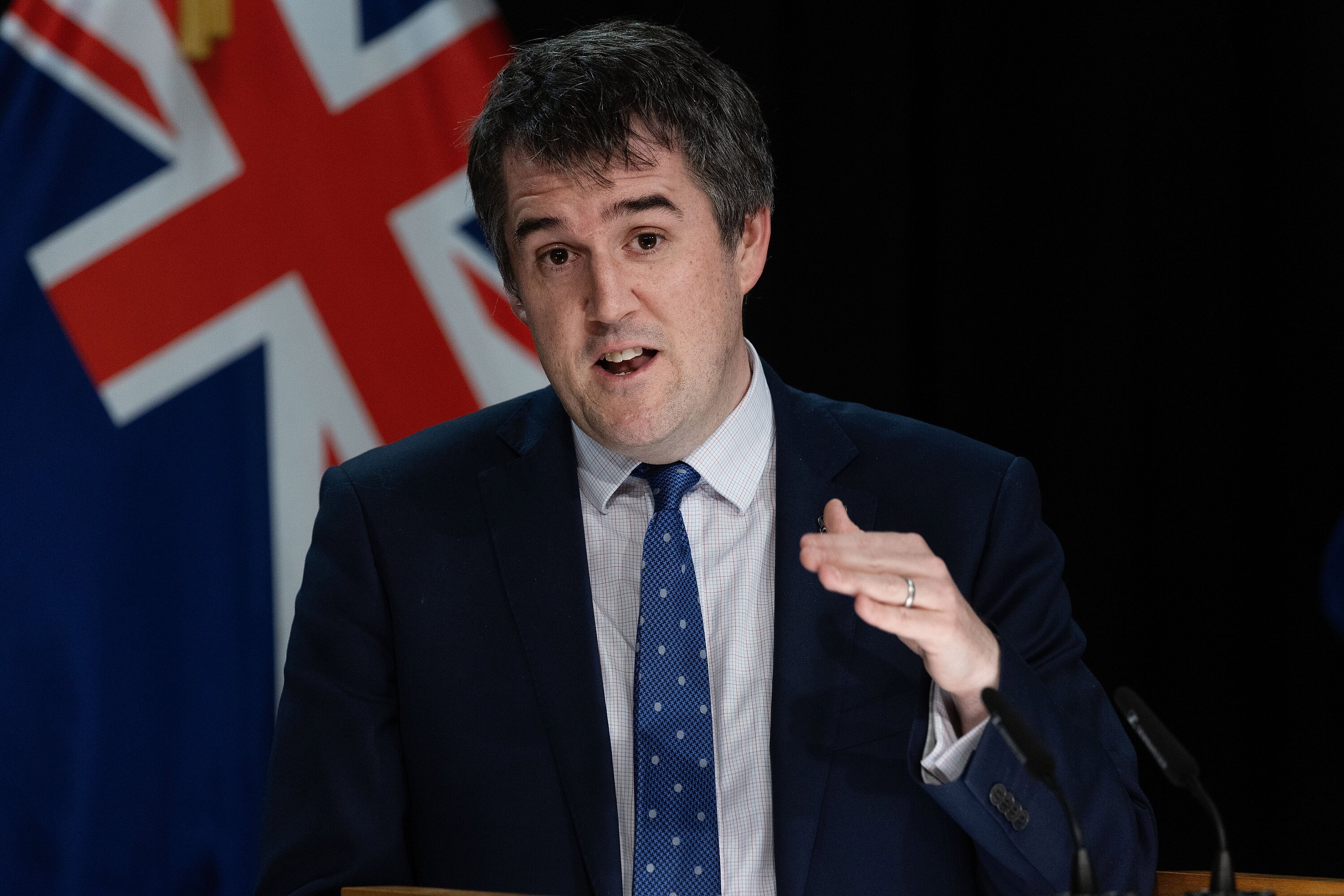 Housing Minister Chris Bishop announced a suite of measures he had taken to Cabinet to implement the Government’s housing policy.  Photo / Marty Melville