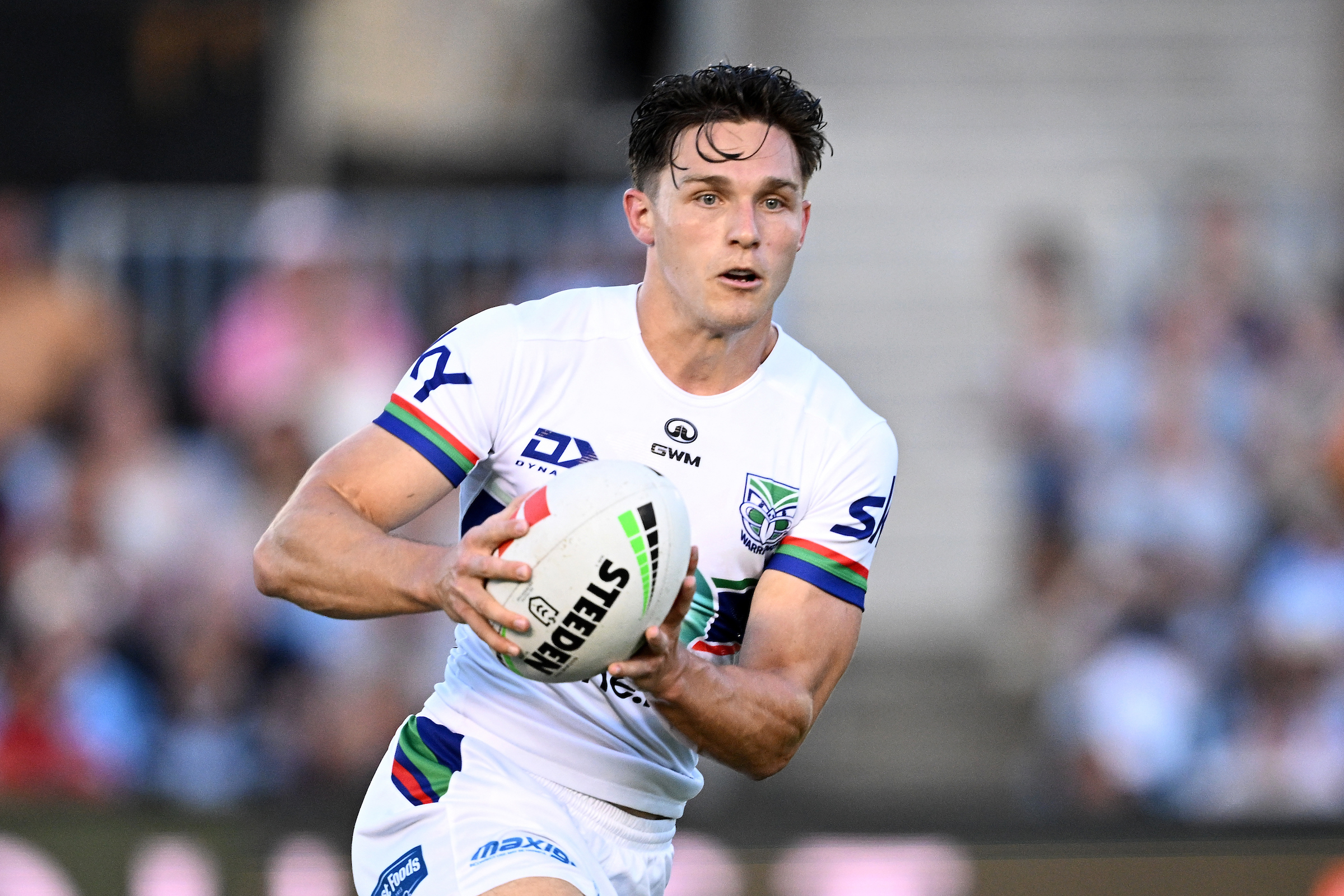 Luke Metcalf in pre-season action against Cronulla. Photo / Photosport 