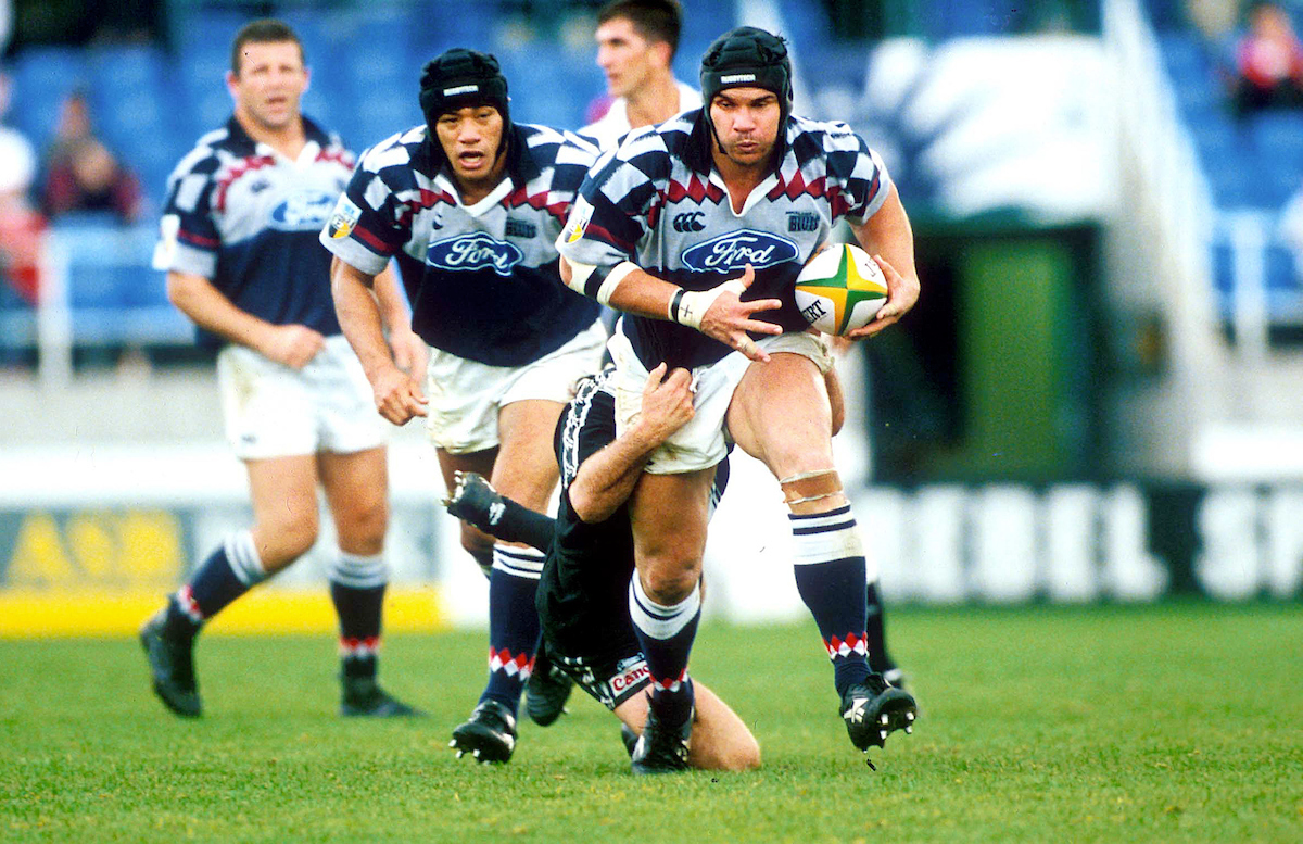 Michael Jones was a key member of the Blues side that won the first two Super Rugby titles. Photo / Photosport