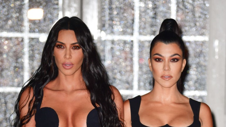 Kim and Kourtney Kardashian had an explosive fight in the season four premiere of their reality TV series The Kardashians. Photo / Getty Images