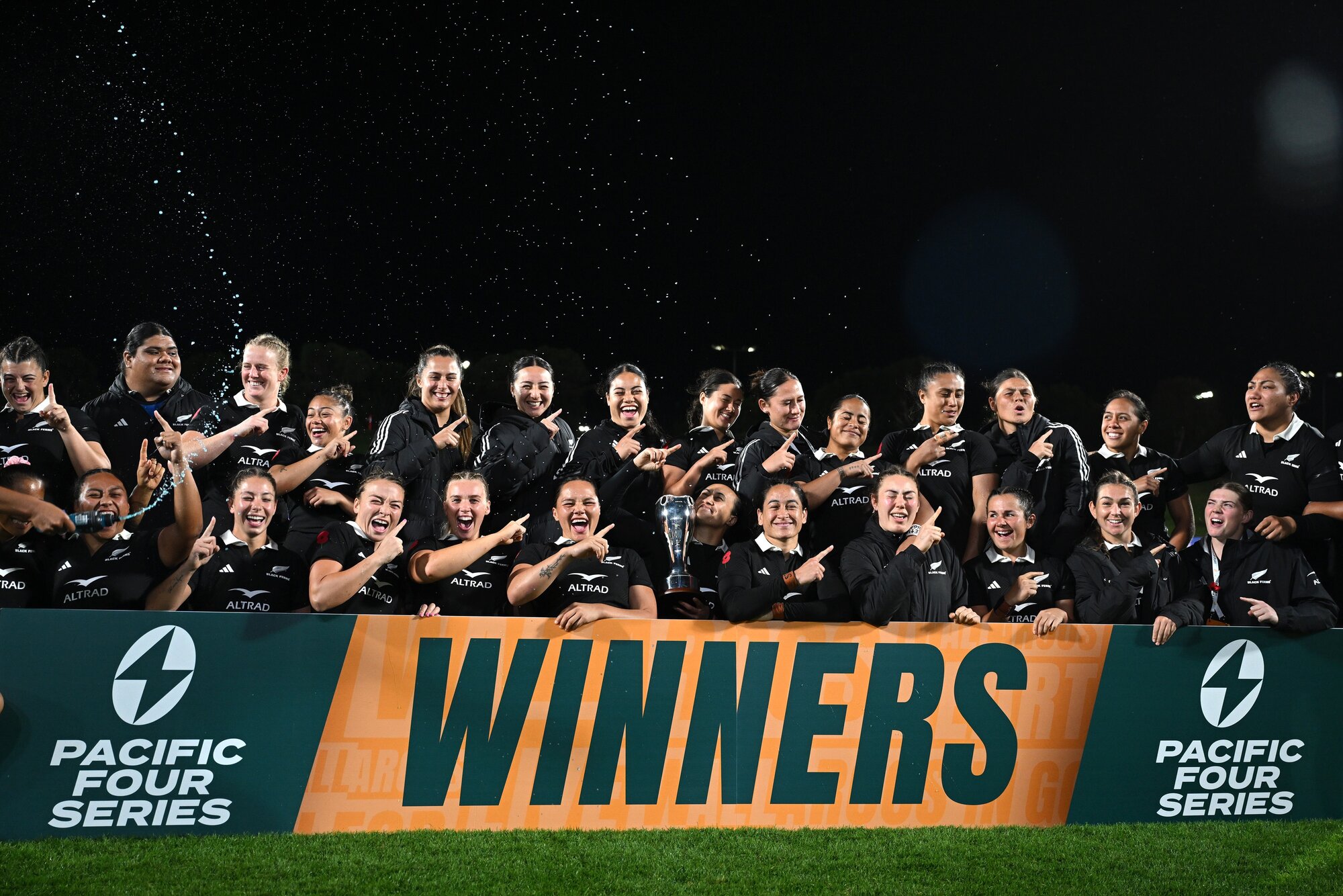 The Black Ferns won the Pacific Four Series title, going through the competition unbeaten. Photo / Photosport