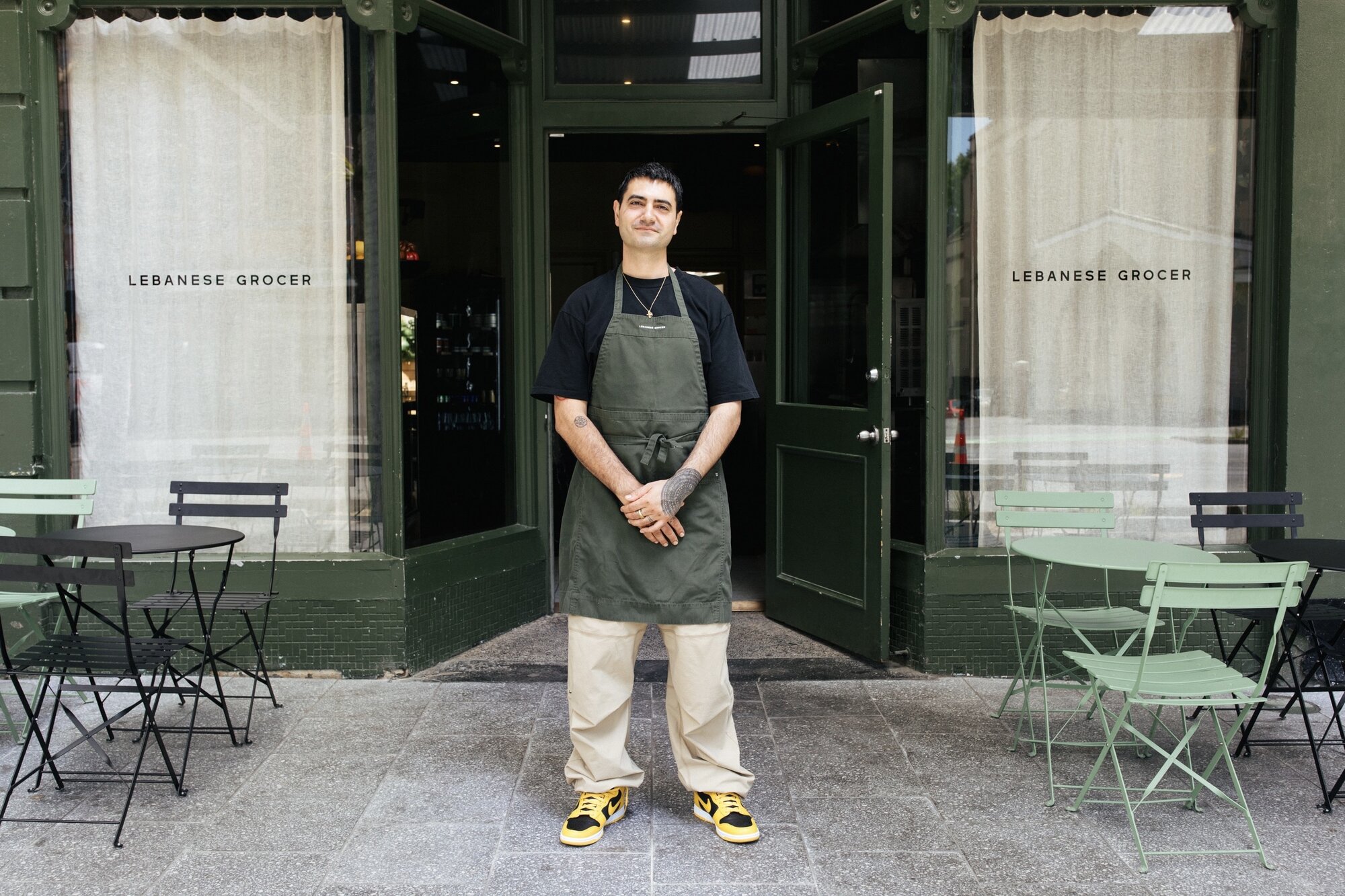 Elie Assaf from Auckland's Lebanese Grocer, one of K Rd's best food destinations. Photo / Emily Raftery Photography