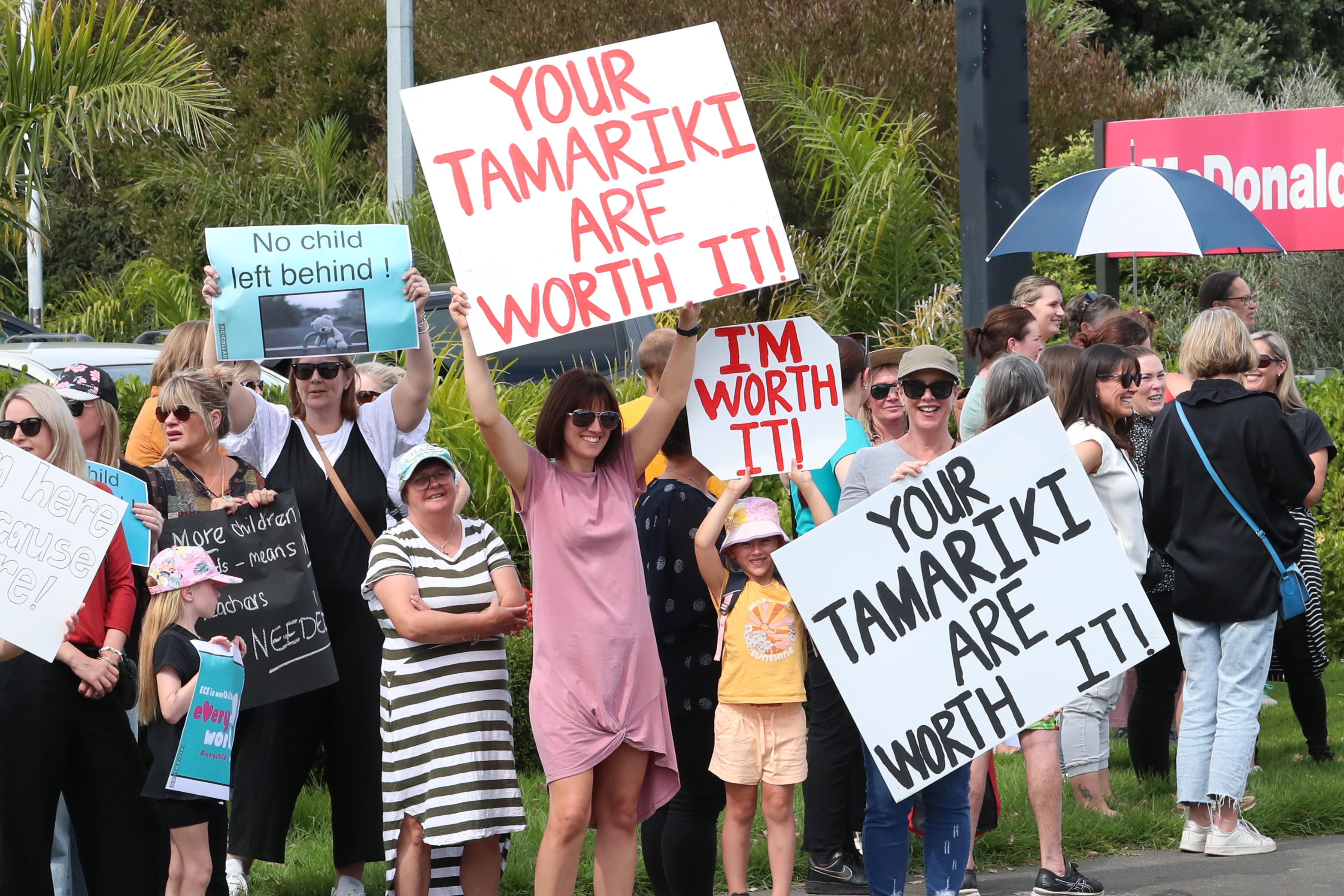 Whanganui teachers took part in a nationwide strike in March. Photo /  Bevan Conley.