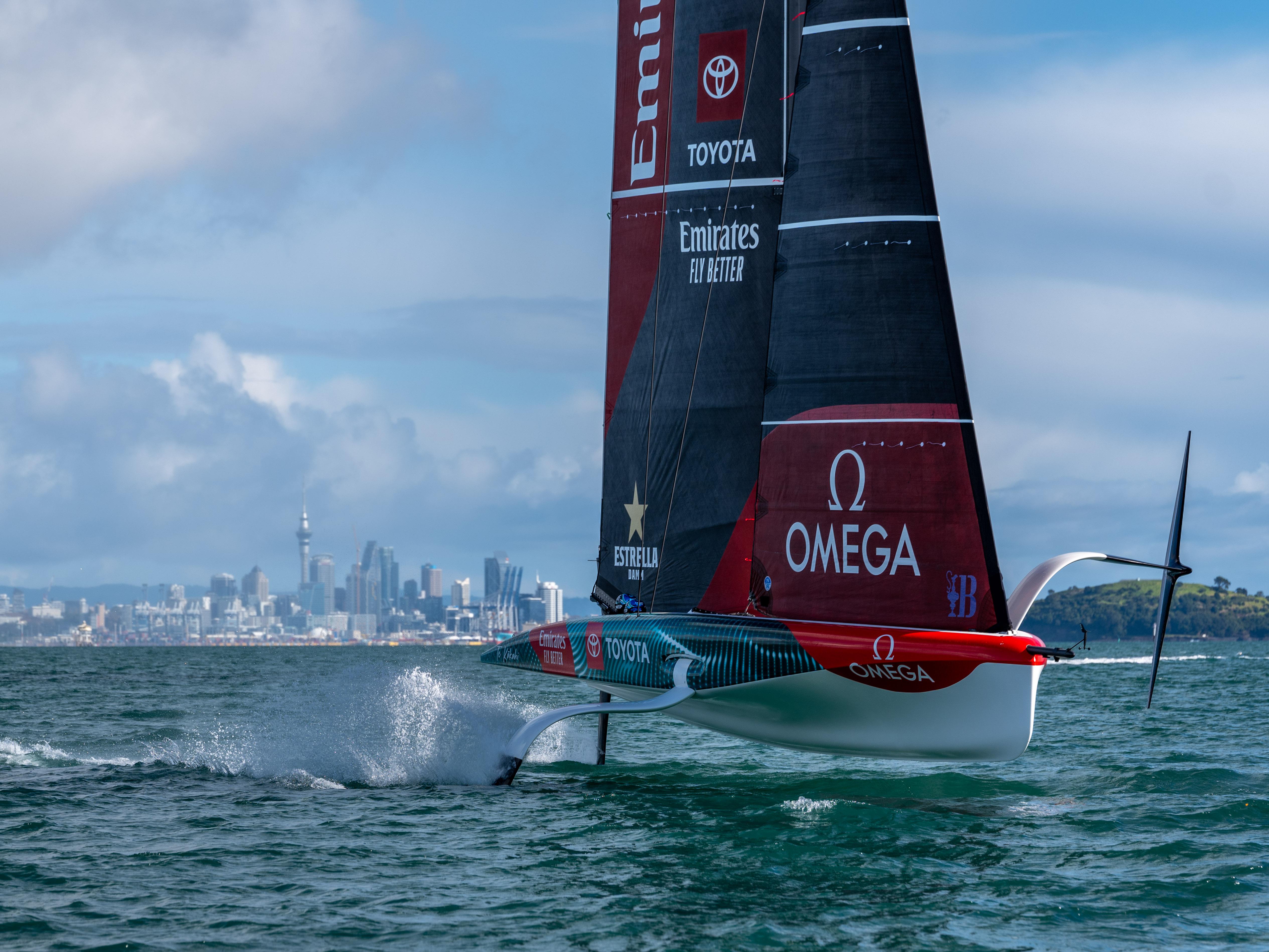 The women's and youth America's Cups will be contested on AC40s. Photo / Emirates Team New Zealand