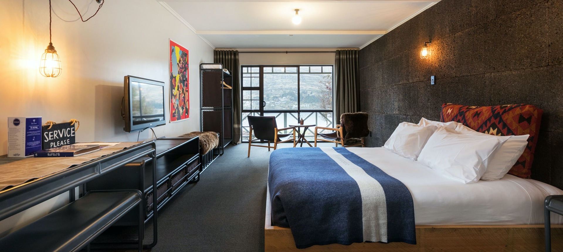 A Premium King Lakeview studio at the Sherwood Queenstown. Photo / Supplied