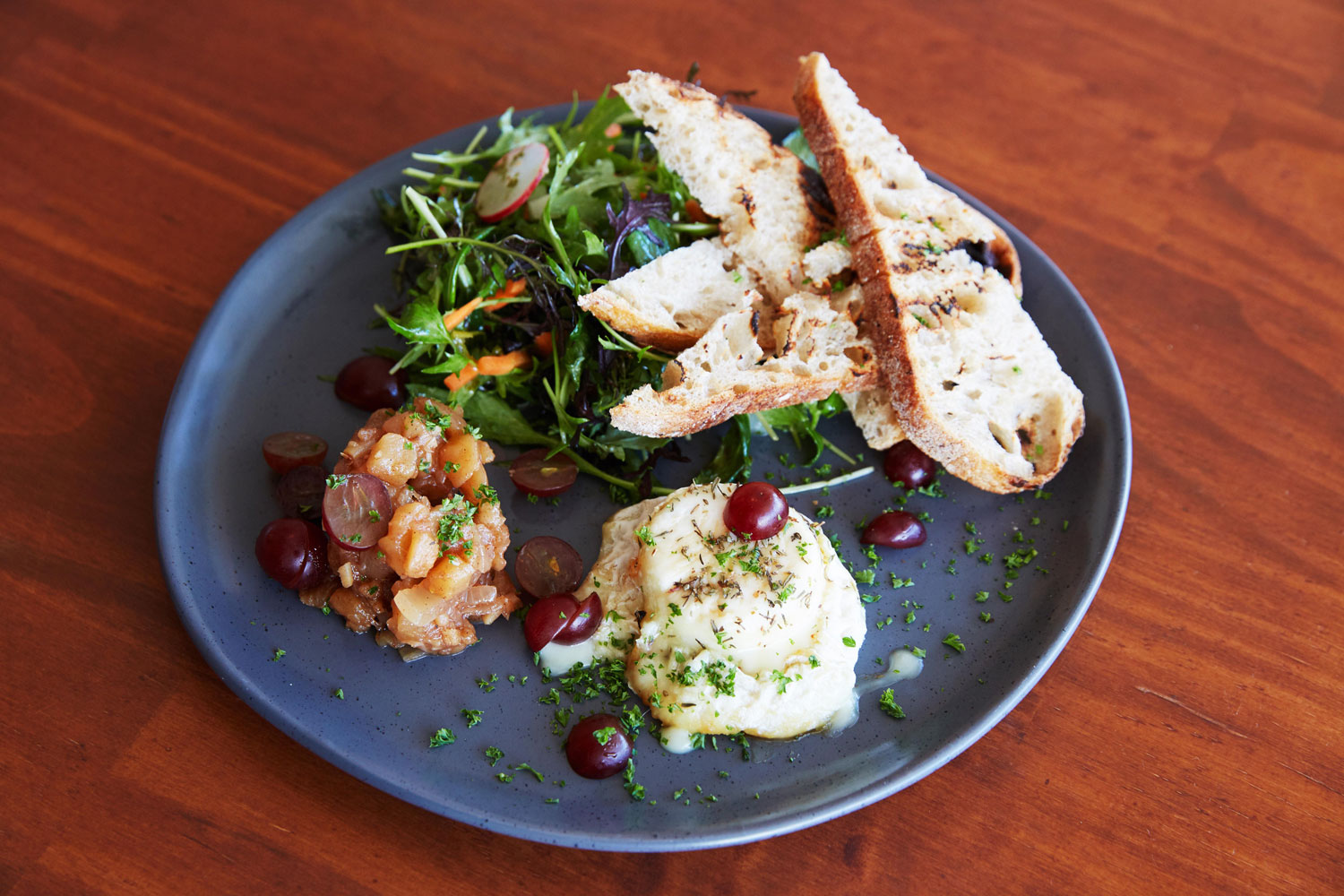 The baked goat's cheese. Photo / Rebecca Zephyr Thomas