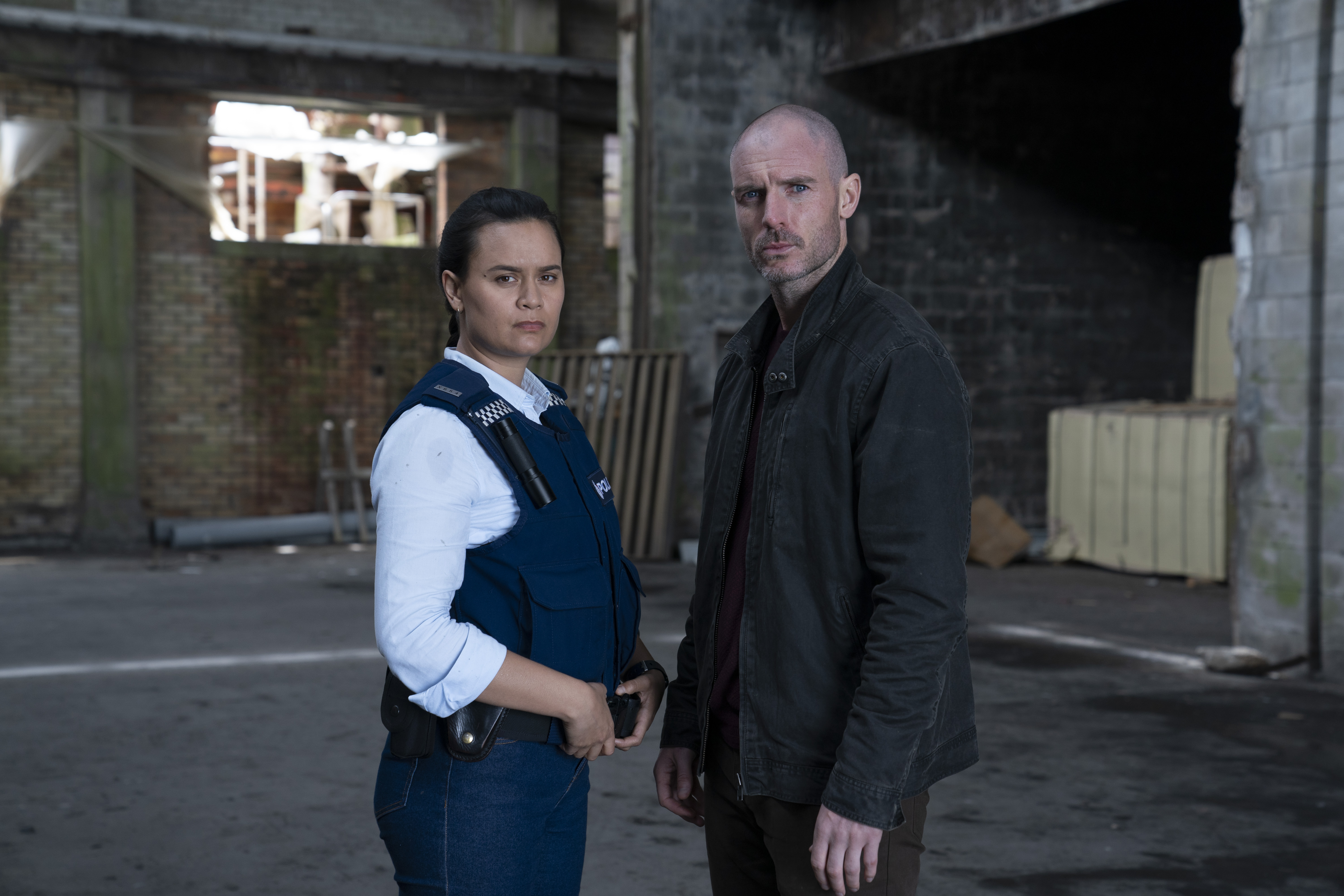 Acushla-Tara Kupe (left), stars with Richard Flood in the award-winning drama, The Gone. Photo / TVNZ