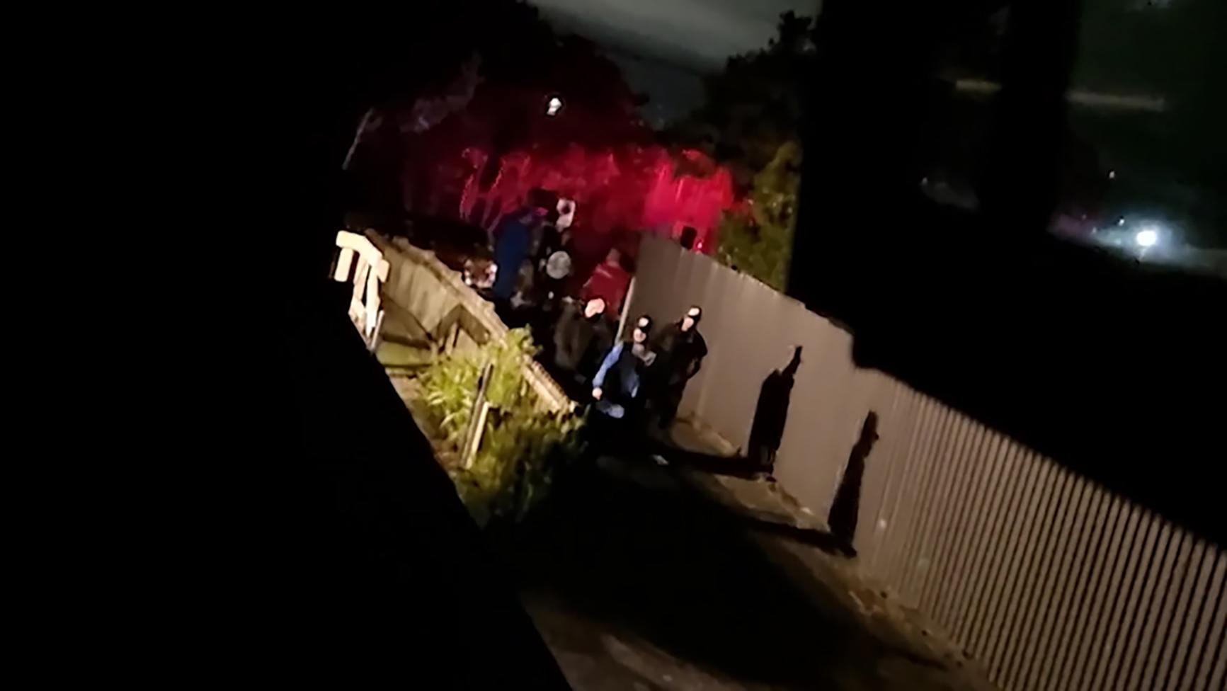 One person was arrested for assaulting a police officer and police say another person tried to steal a patrol vehicle. Photo / Supplied