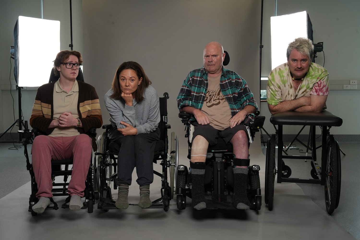 Spinal Destination stars Oscar Phillips as Ed, Bree Peters as Tess, John Landreth as John and Tom Sainsbury as Dan.