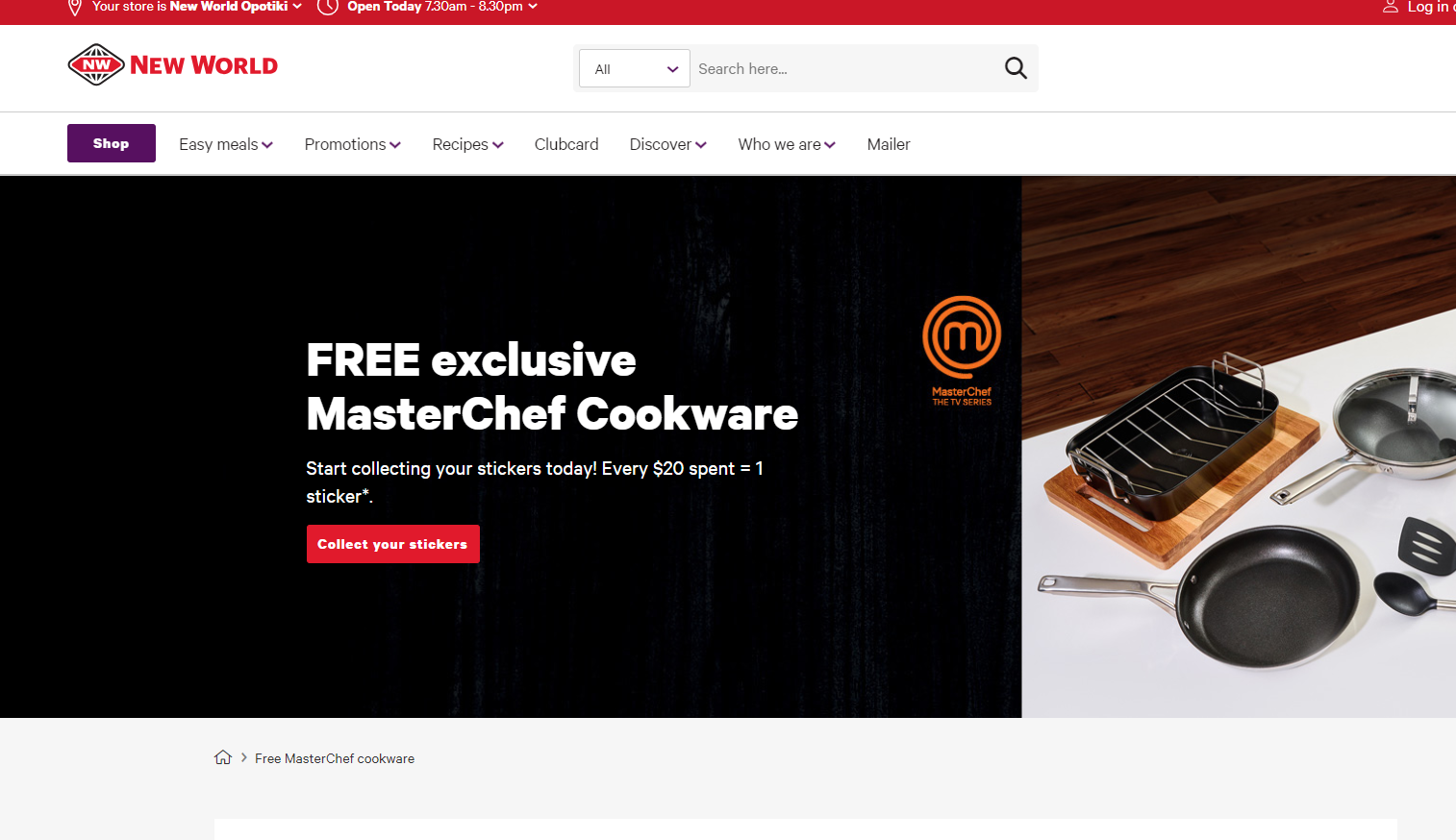 One pan wonderful: New World launches MasterChef cookware promotion  designed to bring tools and inspiration to Kiwi kitchens
