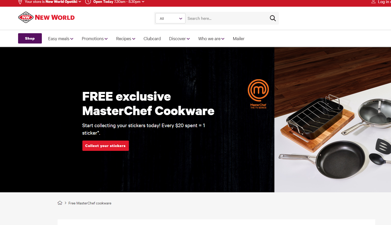 Cold Storage MasterChef Cookware Special 09 - 15 November 2018 ~  Supermarket Promotions