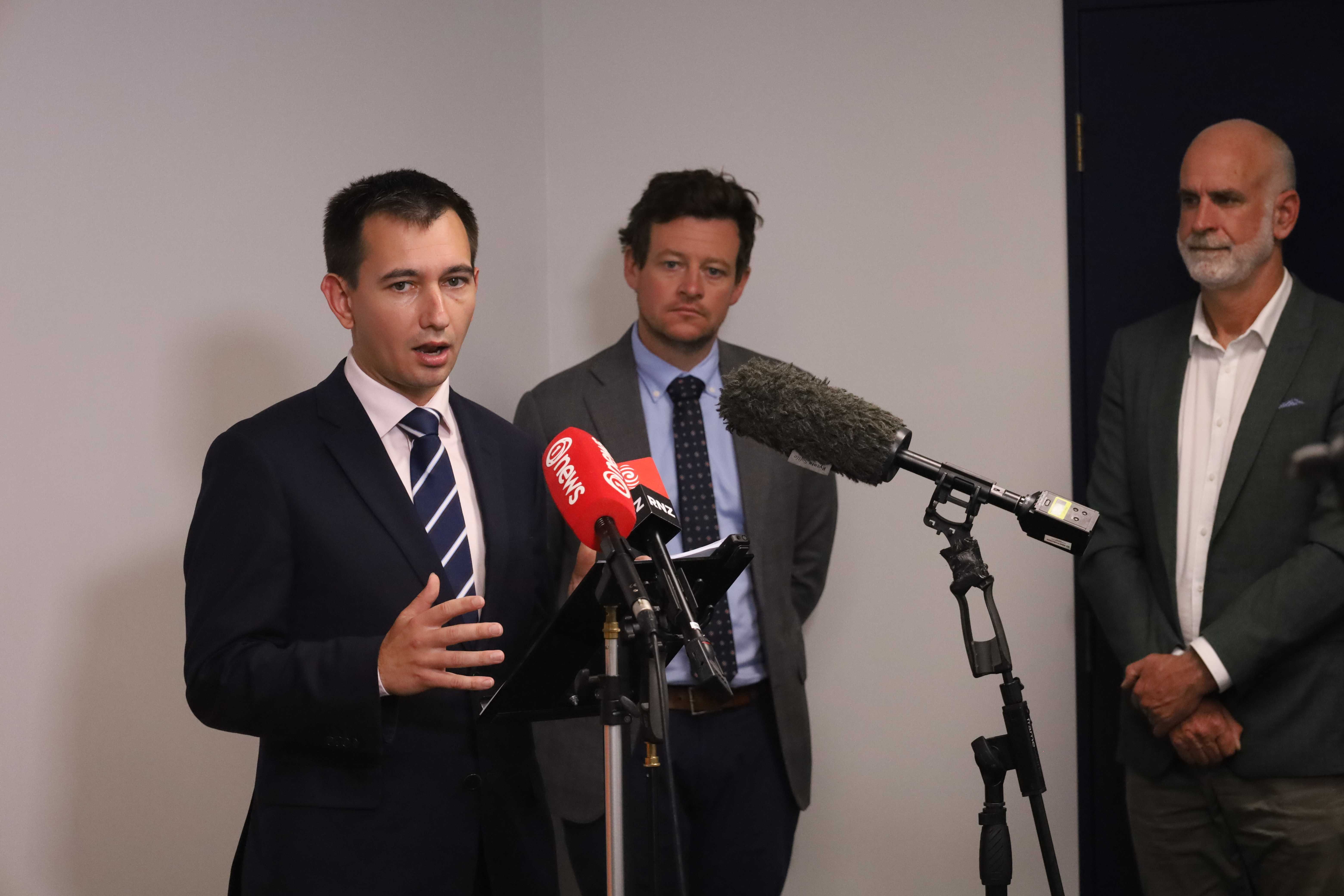 Health Minister Simeon Brown made the announcement in Dunedin on Friday. Photo / Ben Tomsett