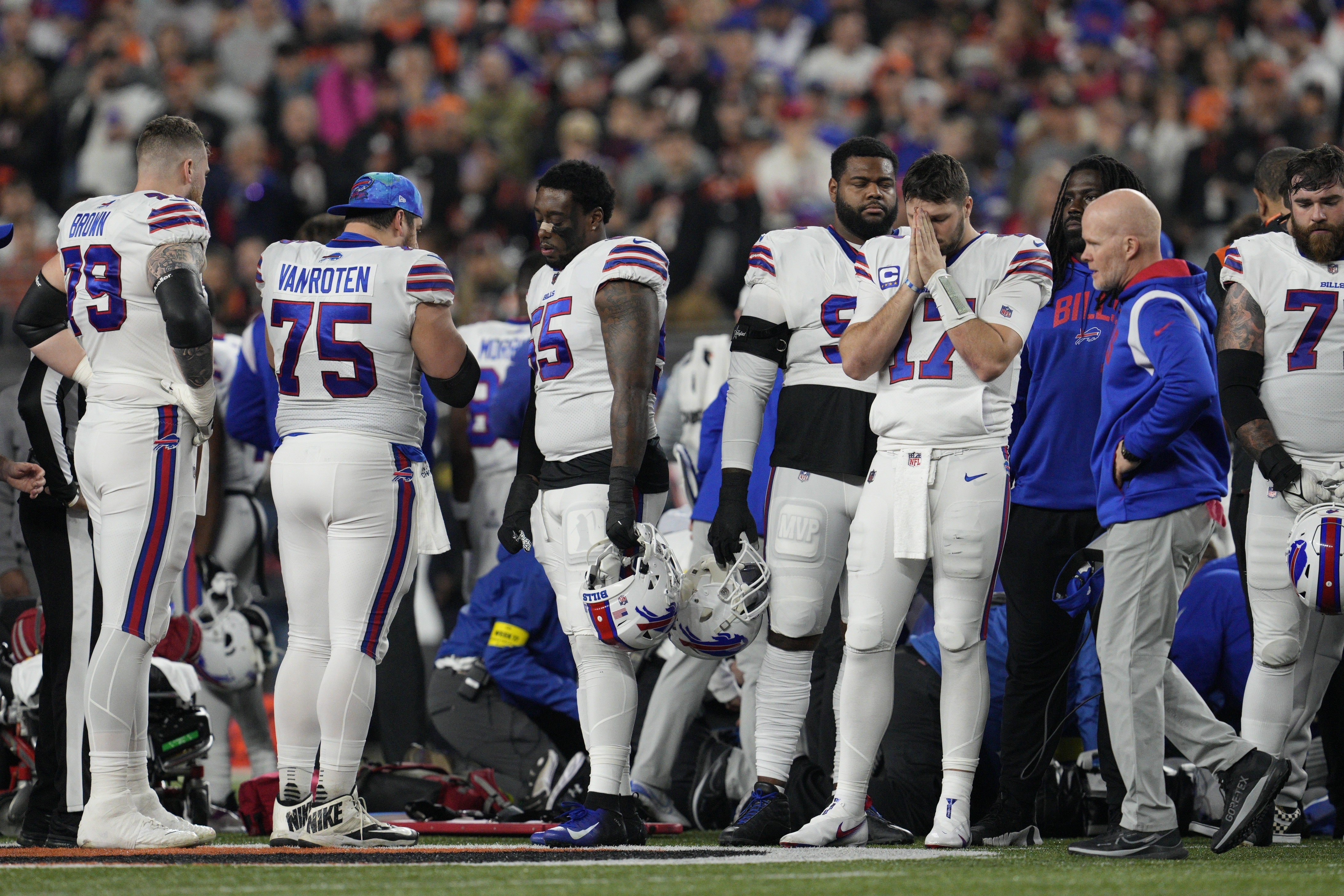 Bills safety Damar Hamlin in critical condition after collapsing - The  Japan Times