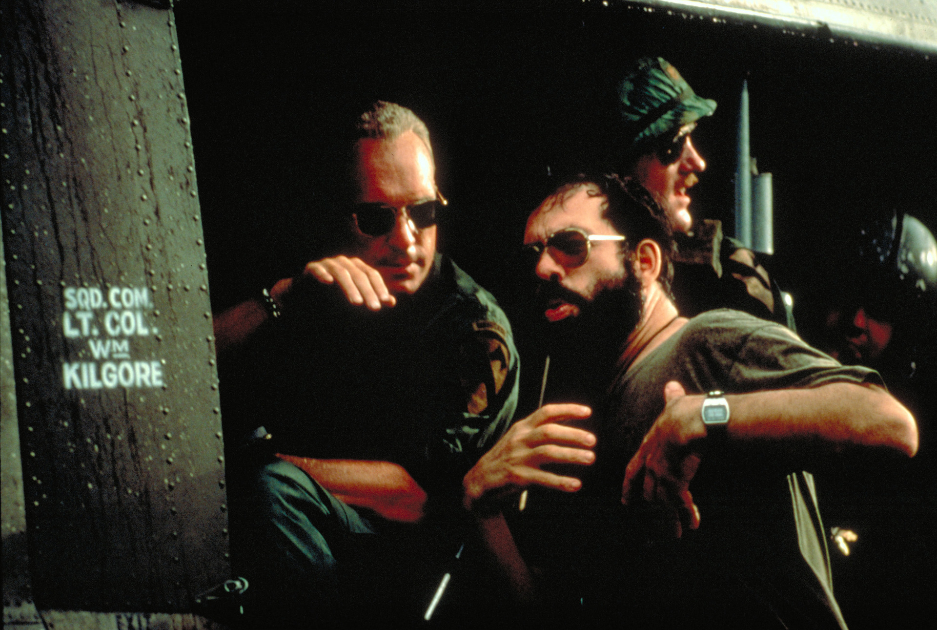 Francis Ford Coppola directing on the set of Apocalypse Now