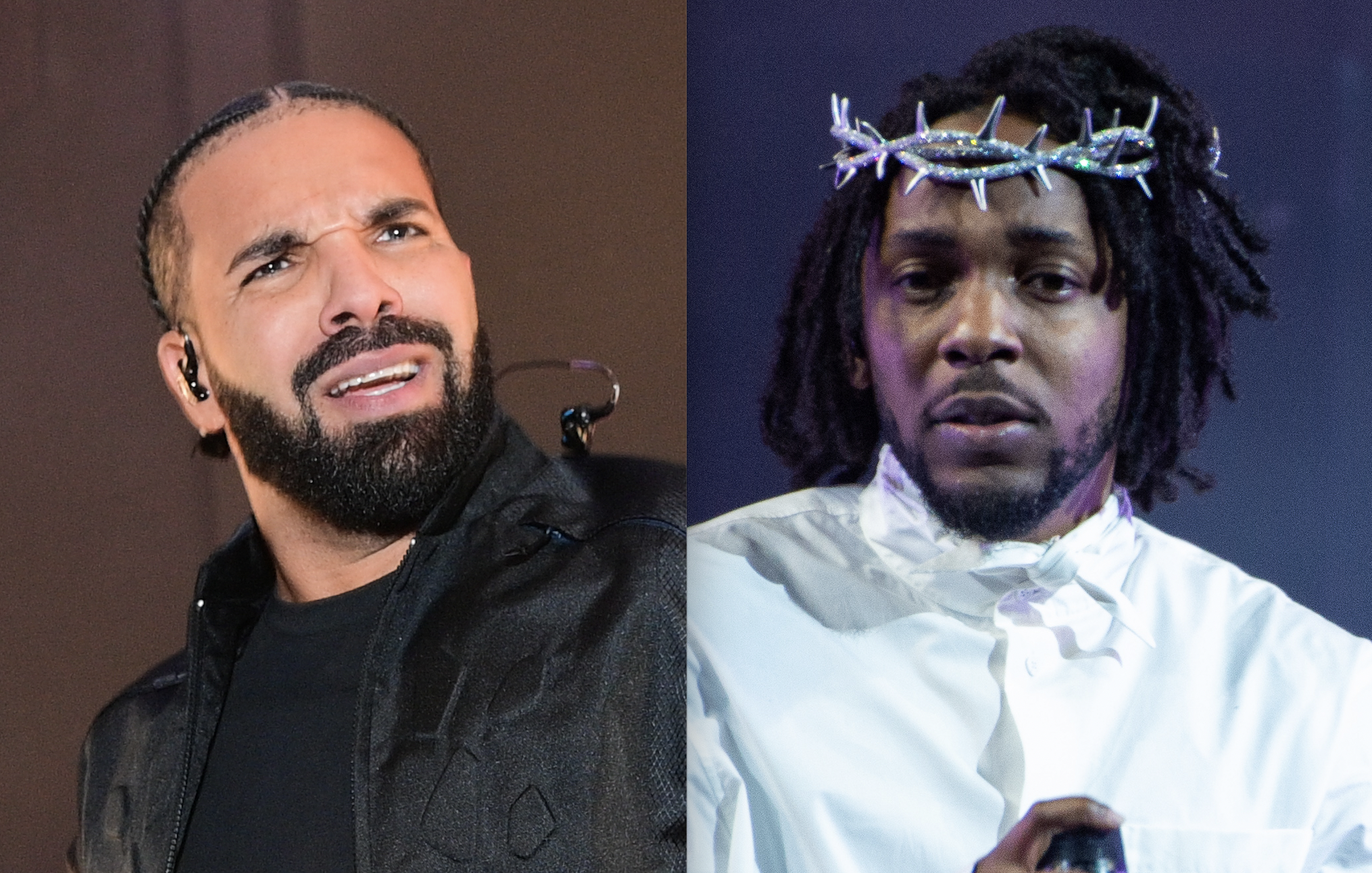 Drake (left) and Kendrick Lamar have issues. Photo / Getty Images