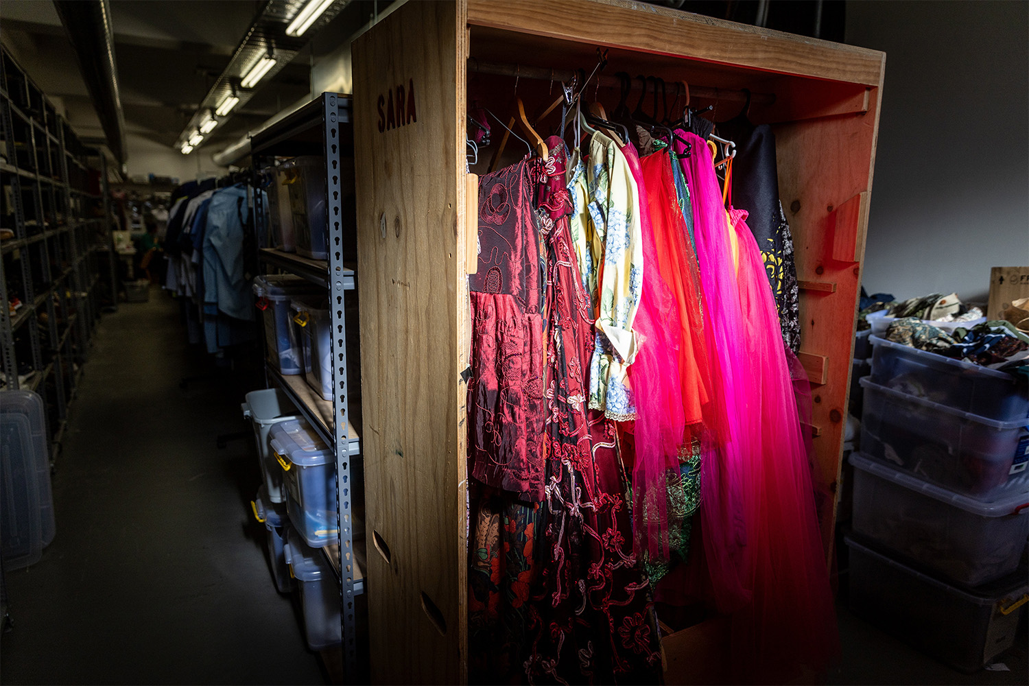 In the depths of Auckland theatre's costume archive. Photo / Michael Craig