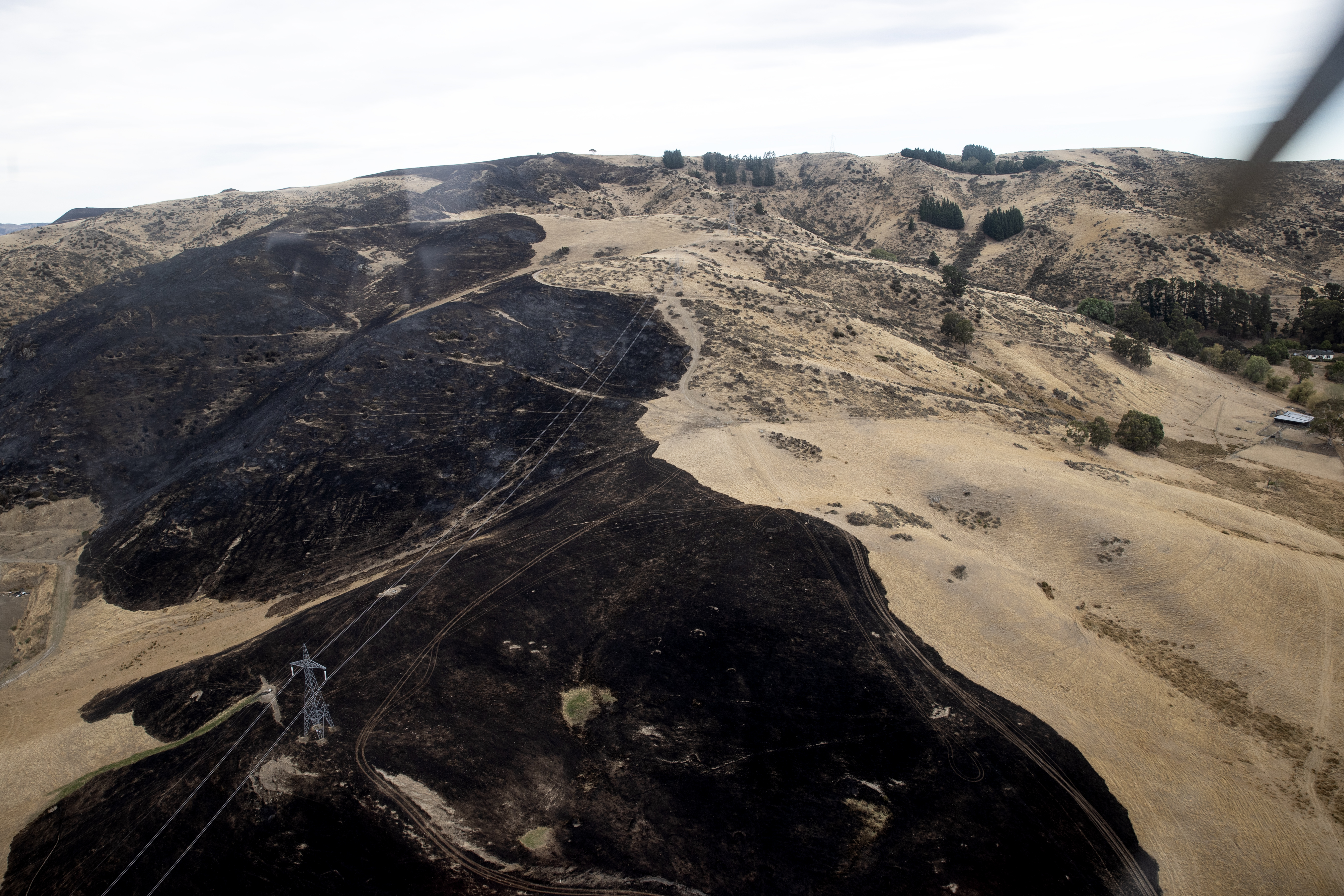 The Waikari Valley fire has spread to about 250 hectares. Photo / George Heard