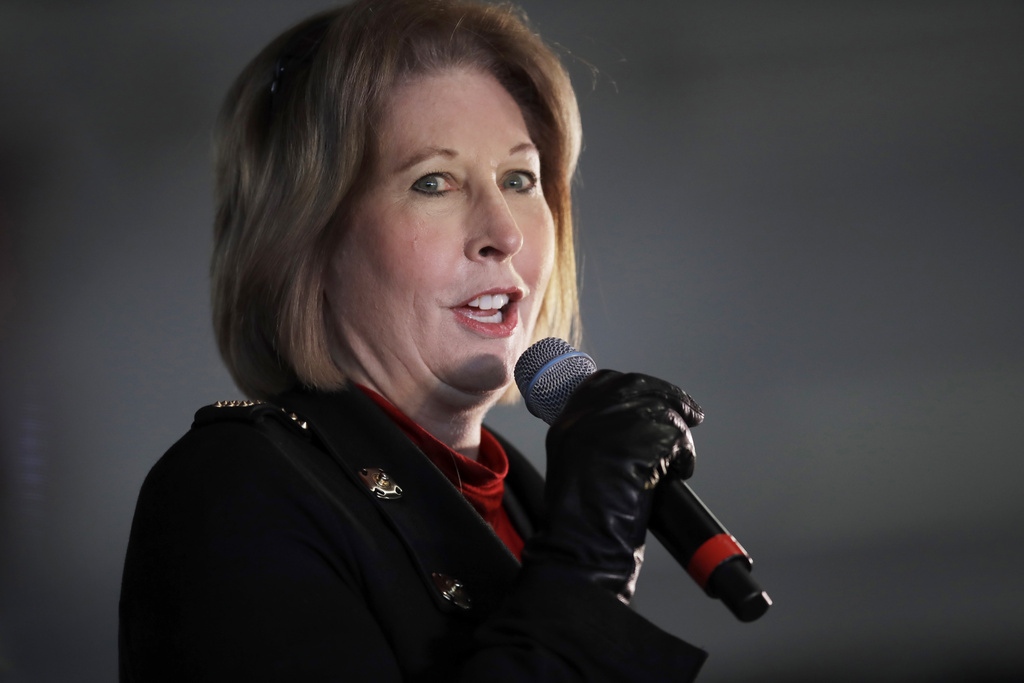 Former attorney for Donald Trump, Sidney Powell, has pleaded guilty as part of deal with prosecutors over efforts to overturn Trump’s loss in Georgia. Photo / AP