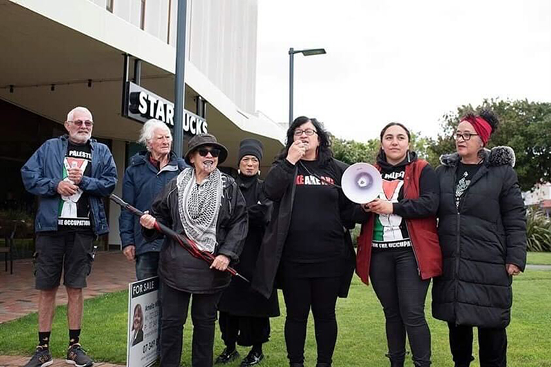 Bernie Hornfeck, Annette Sykes, Ngahuia Te Awekotuku, Hinemaia Ngatai-Smith and Donna Awatere Huata were among the group at Mataara Mai's first march in Rotorua, November 2023.