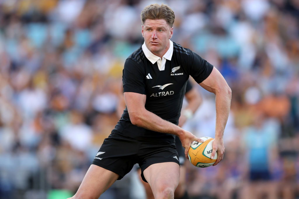 All Blacks second-five Jordie Barrrett during the Bledisloe Cup test in Sydney. Photo / Getty Images