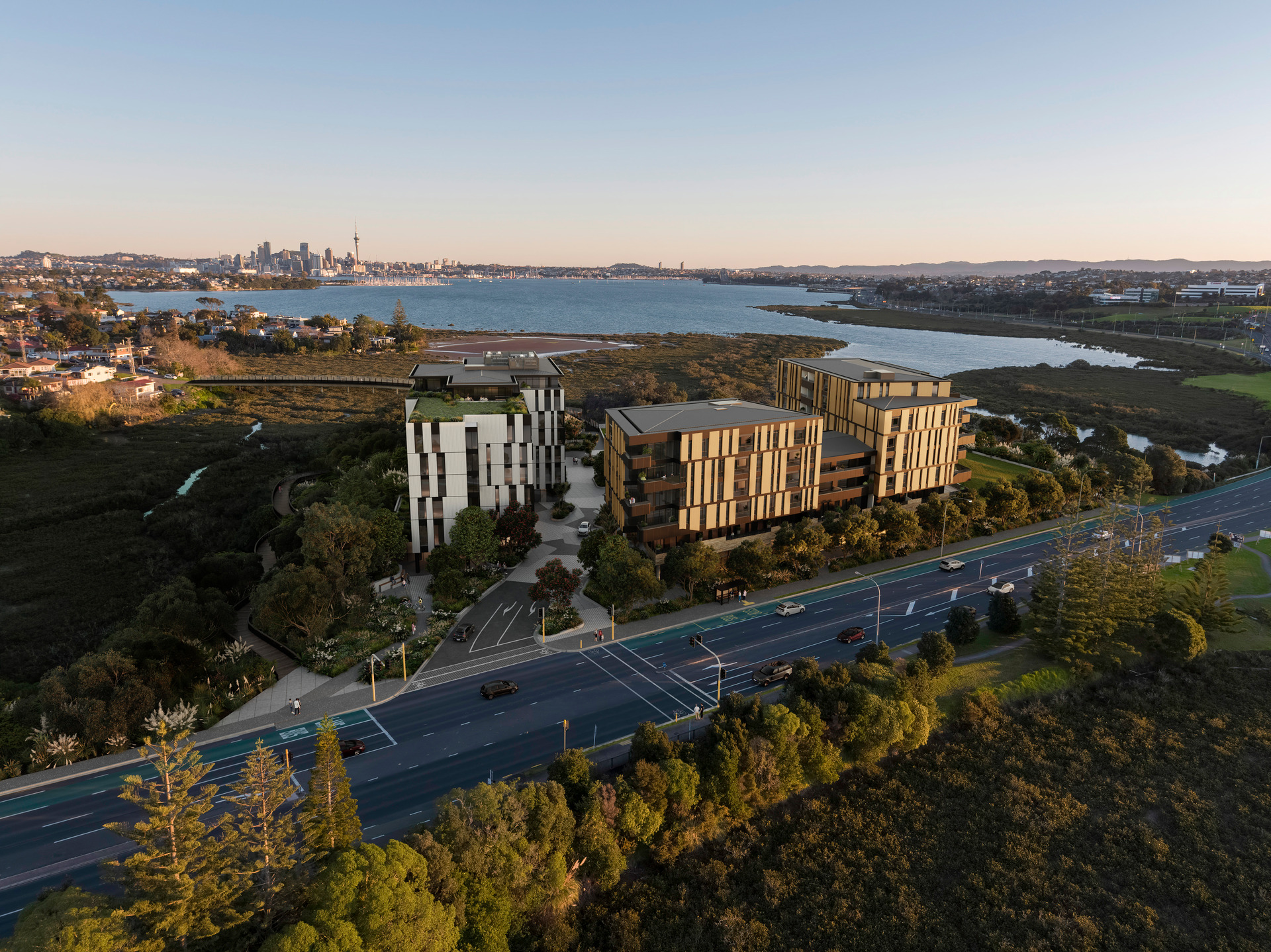  Amaia, the scheme planned for the Harbourside Church site at Takapuna. 