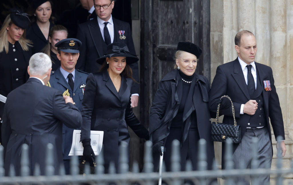 Sophie Winkleman, third from right, seen leaving Westminster Abbey with Princess Michael of Kent and Winkleman's husband, Lord Frederick Windsor. Photo / Getty Images