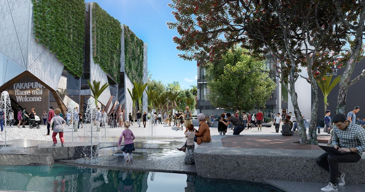 Waiwharariki Town Square. Photo / Supplied