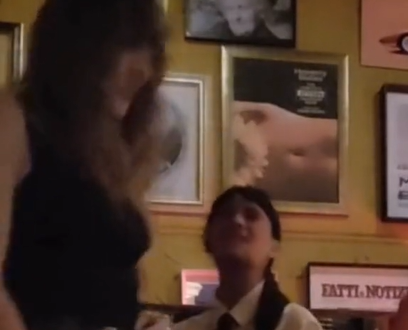 Taylor Swift spotted at Sydney's Pellegrino 2000 Italian restaurant. Photo / TikTok