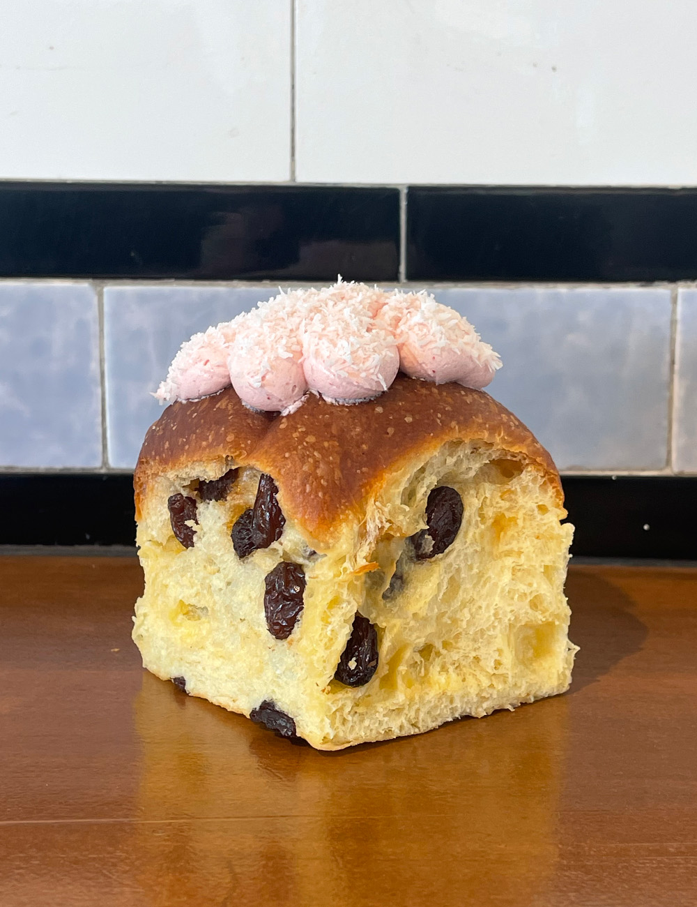 Beabea's pink bun.