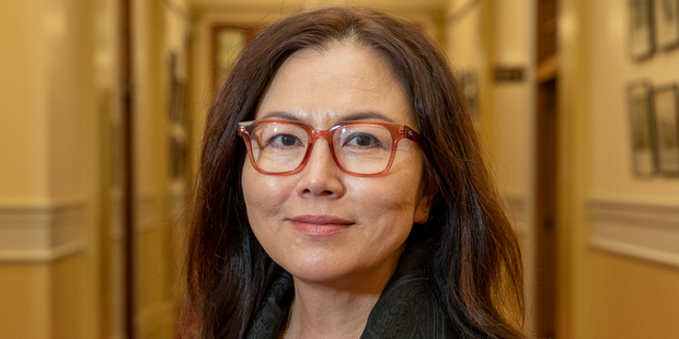 Melissa Lee at Parliament. Photo / Mark Mitchell
