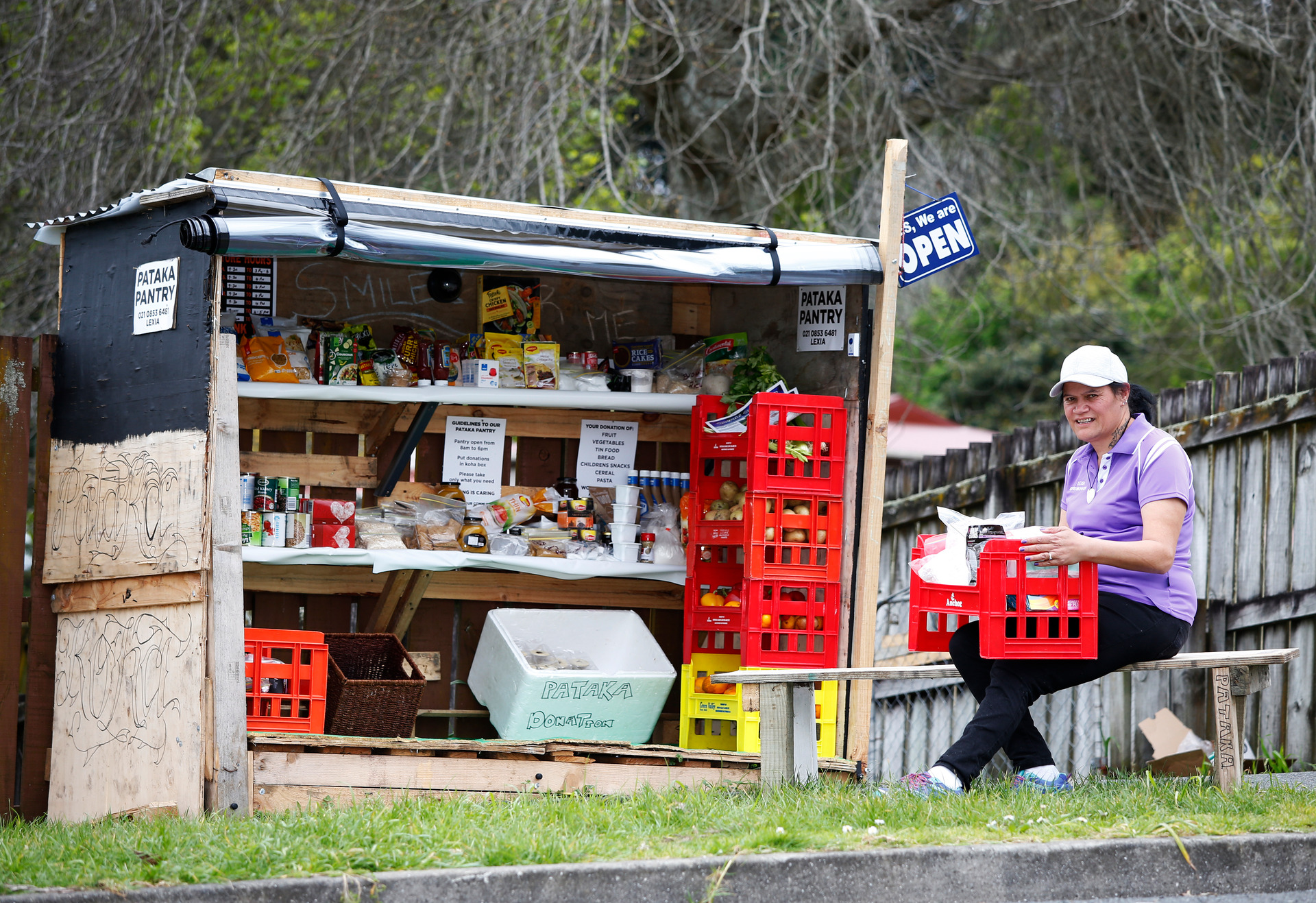  Whangārei woman Lexia Popata opened the city's first Pātaka Kai last year and it's been a huge success. Photo / Michael Cunningham 