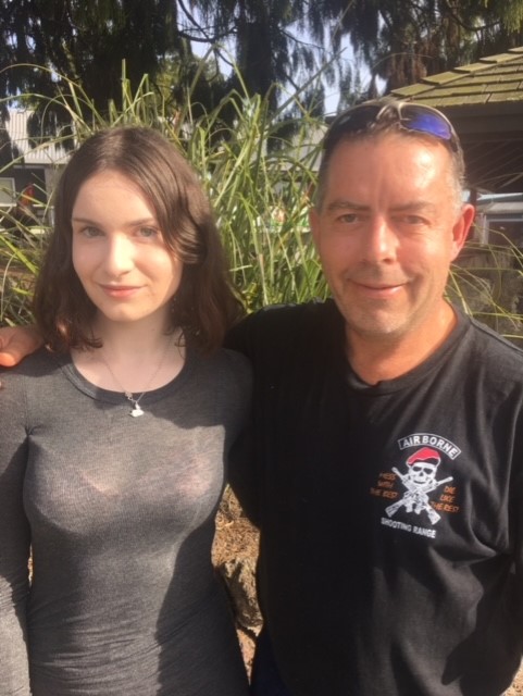 Garry Turner with his daughter Mia before her tragic death.