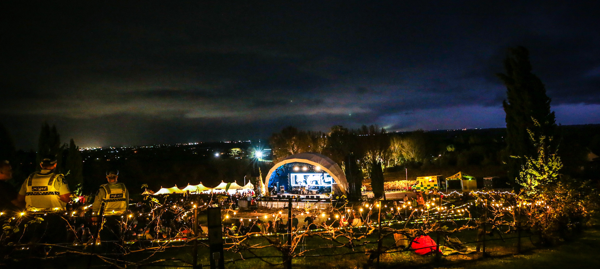 Black Barn amphitheatre ahead of The Exponents show on Saturday night. Photo / Paul Taylor