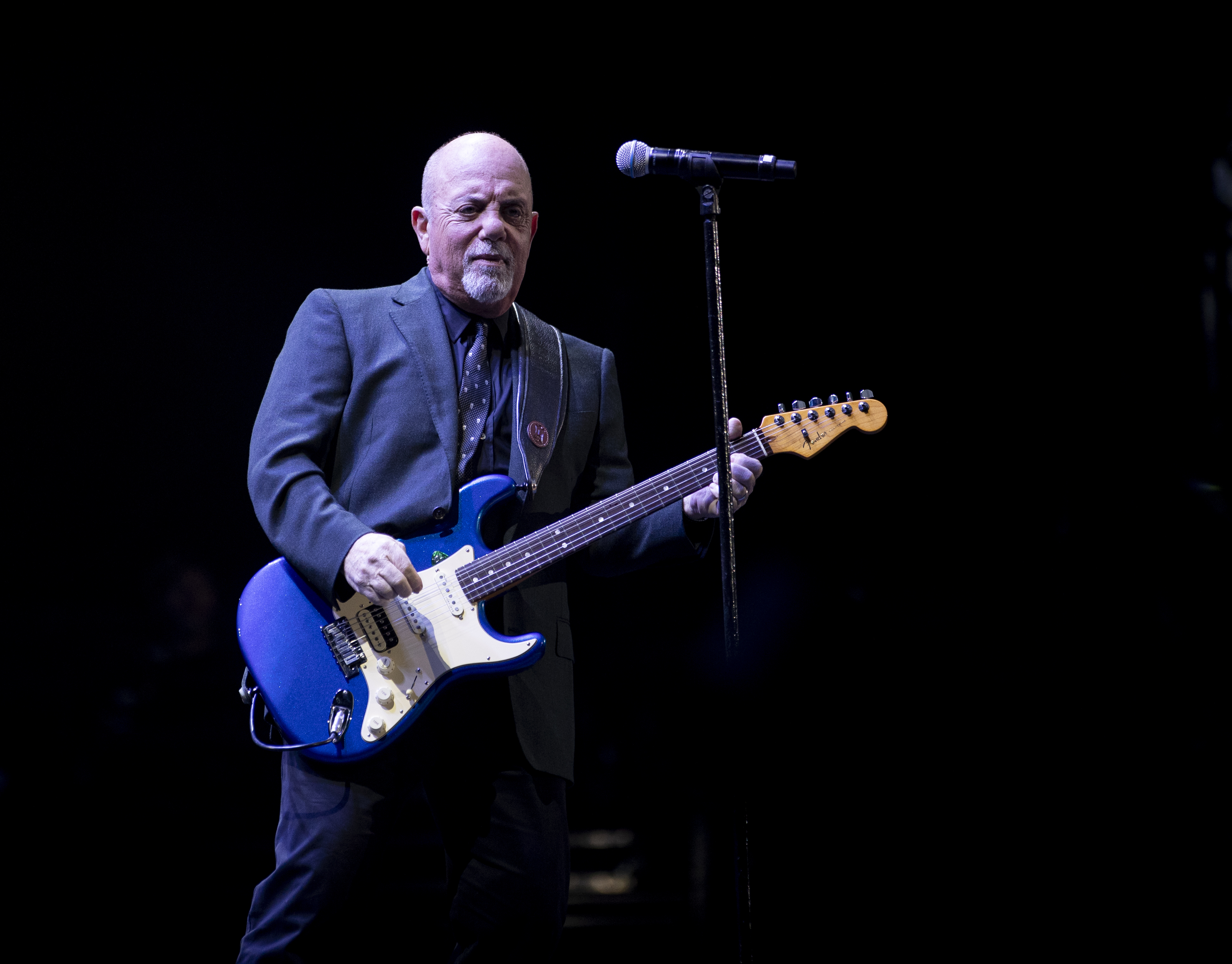 Billy Joel at Eden Park - the first international act to appear at the Stadium. Photo / Dean Purcell.