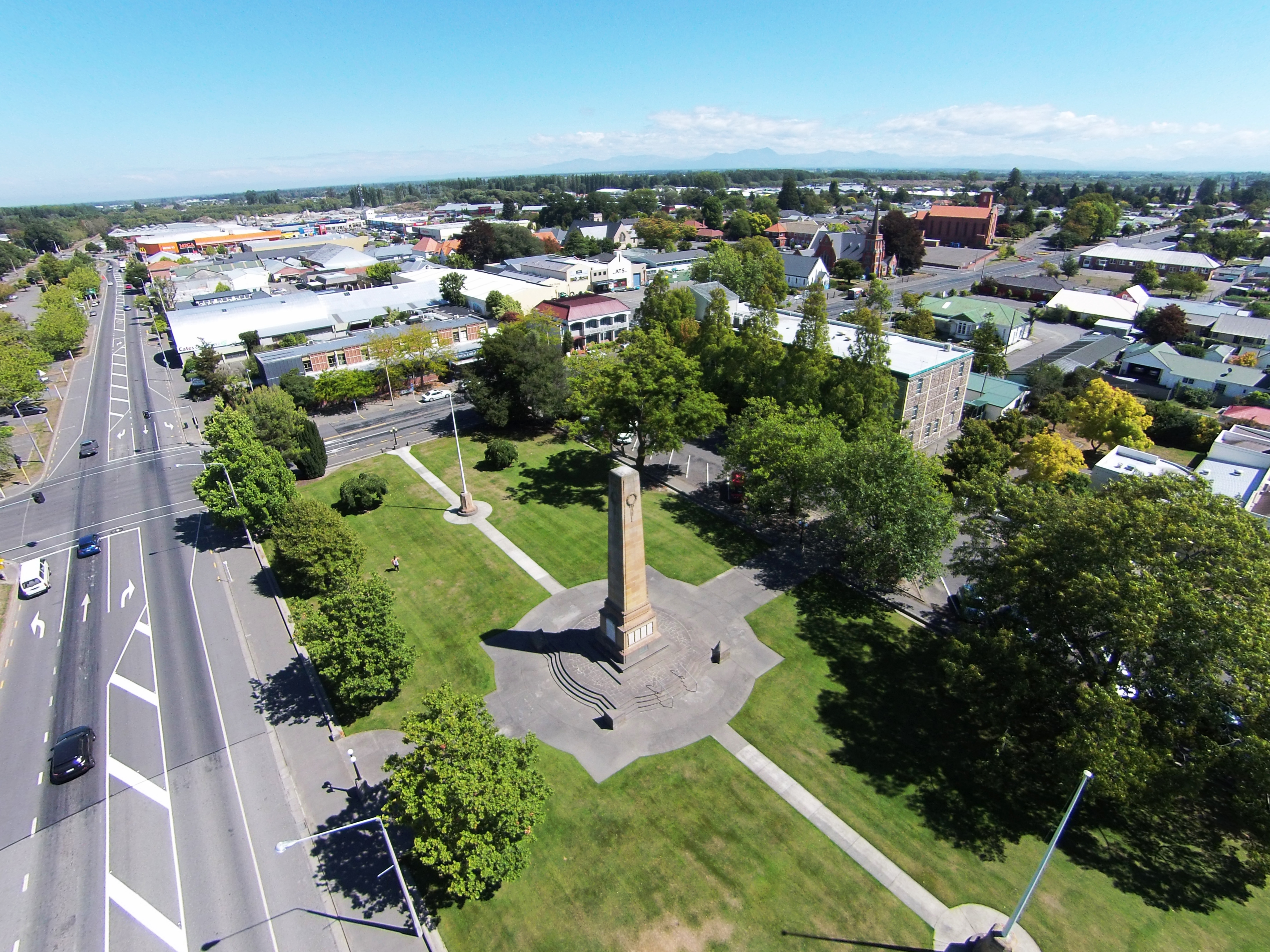The result places Ashburton at the centre of the country's biggest lottery win this year. Photo / Ashburton District Council