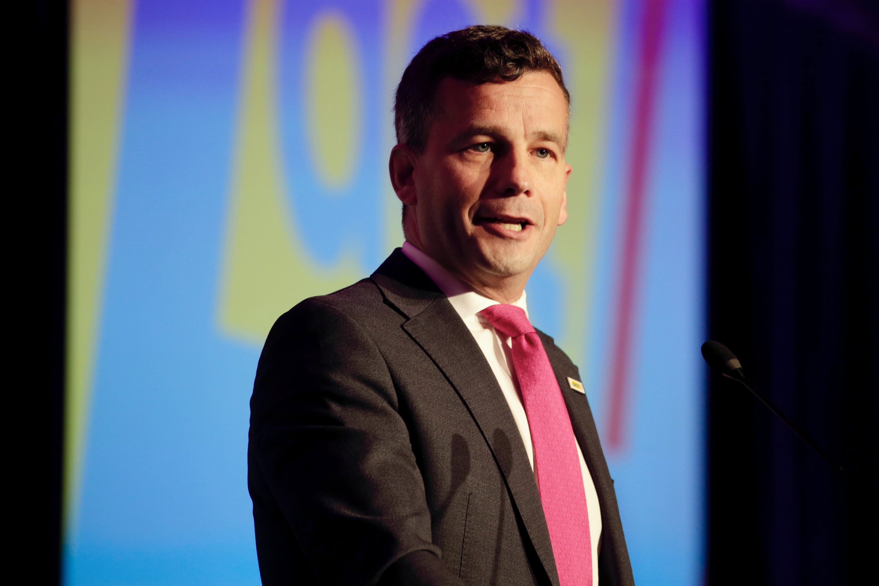 Act Party leader and Deputy Prime Minister David Seymour at a rally last weekend. Photo / Alex Burton 