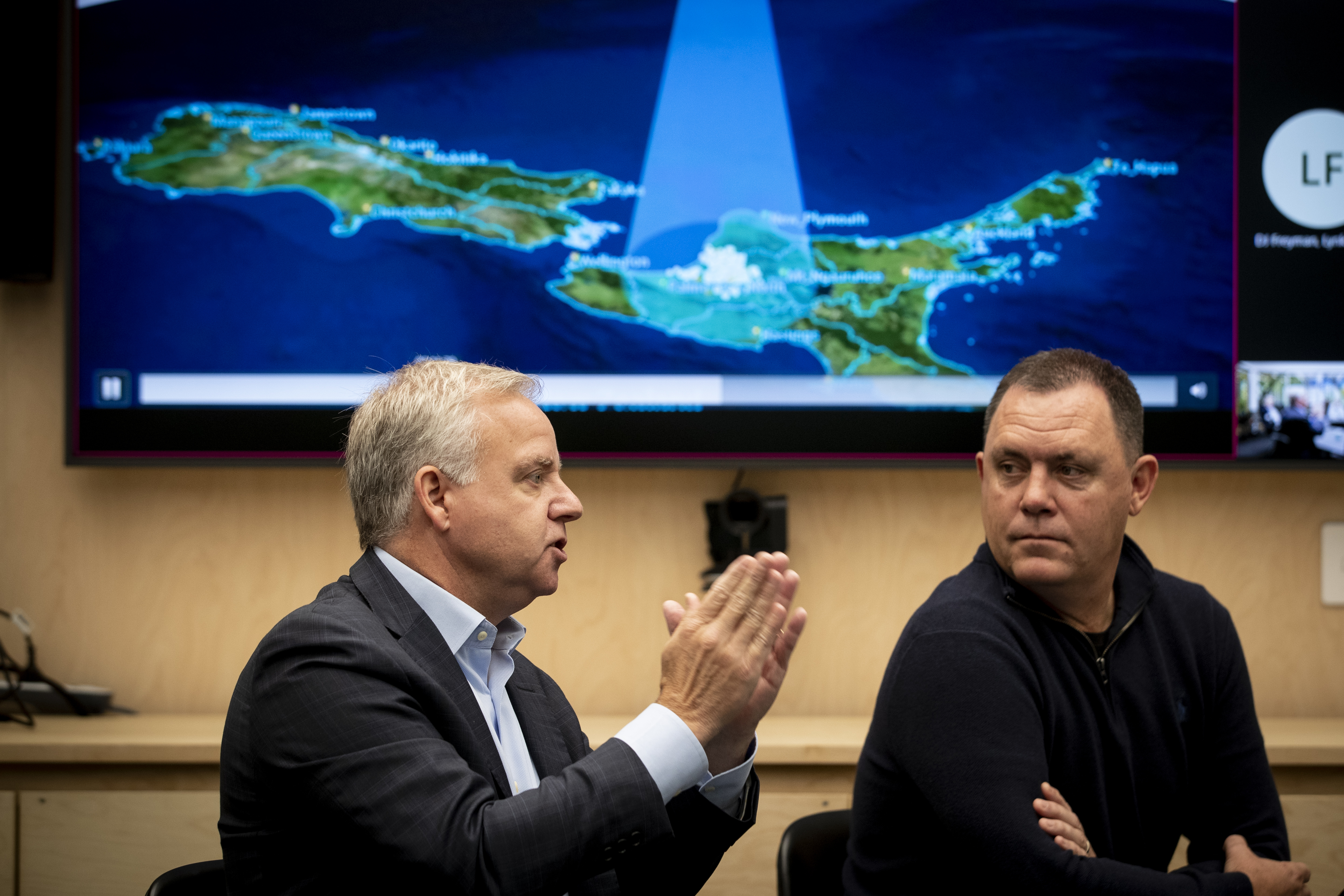 Could Lynk ultimately eat 2degrees' lunch as it expands from texts to voice calling and data? COO Dan Dooley (left) says it will stick to wholesale. Photo / Jason Oxenham