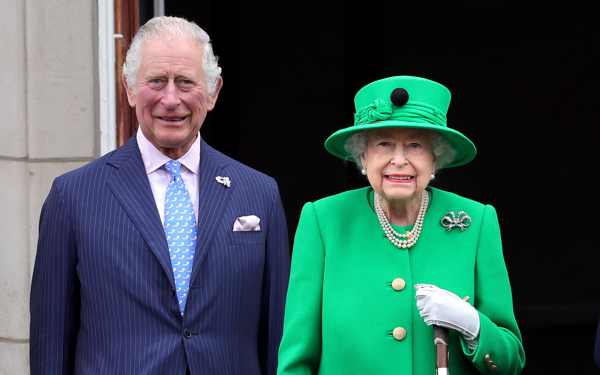 Queen Elizabeth appeared with her son and future king, Prince Charles for the final balcony appearance of the Jubilee. Photo / Getty Images